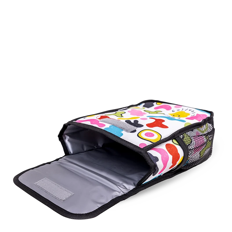 J World Lollipop Kids Rolling Backpack With Lunch Bag (16 Inch) in Kiddo — interior view # color_Kiddo