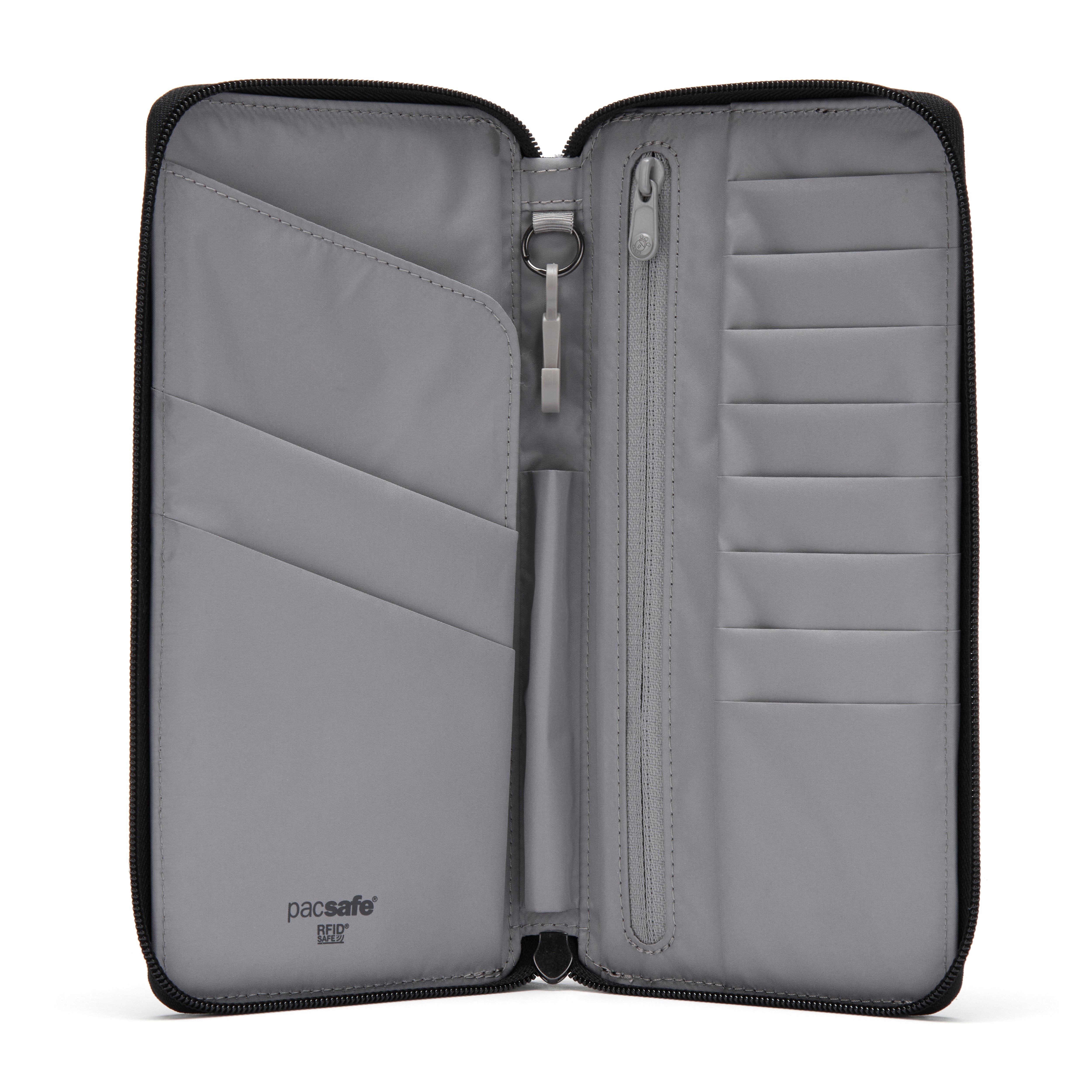 Pacsafe RFIDsafe™ RFID Blocking Travel Wallet - Jet Black