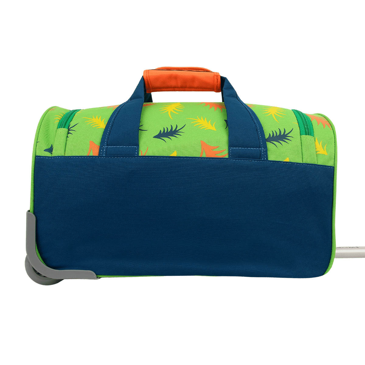 J World Kids' Rolling Duffel in Dino — back view # color_Dino