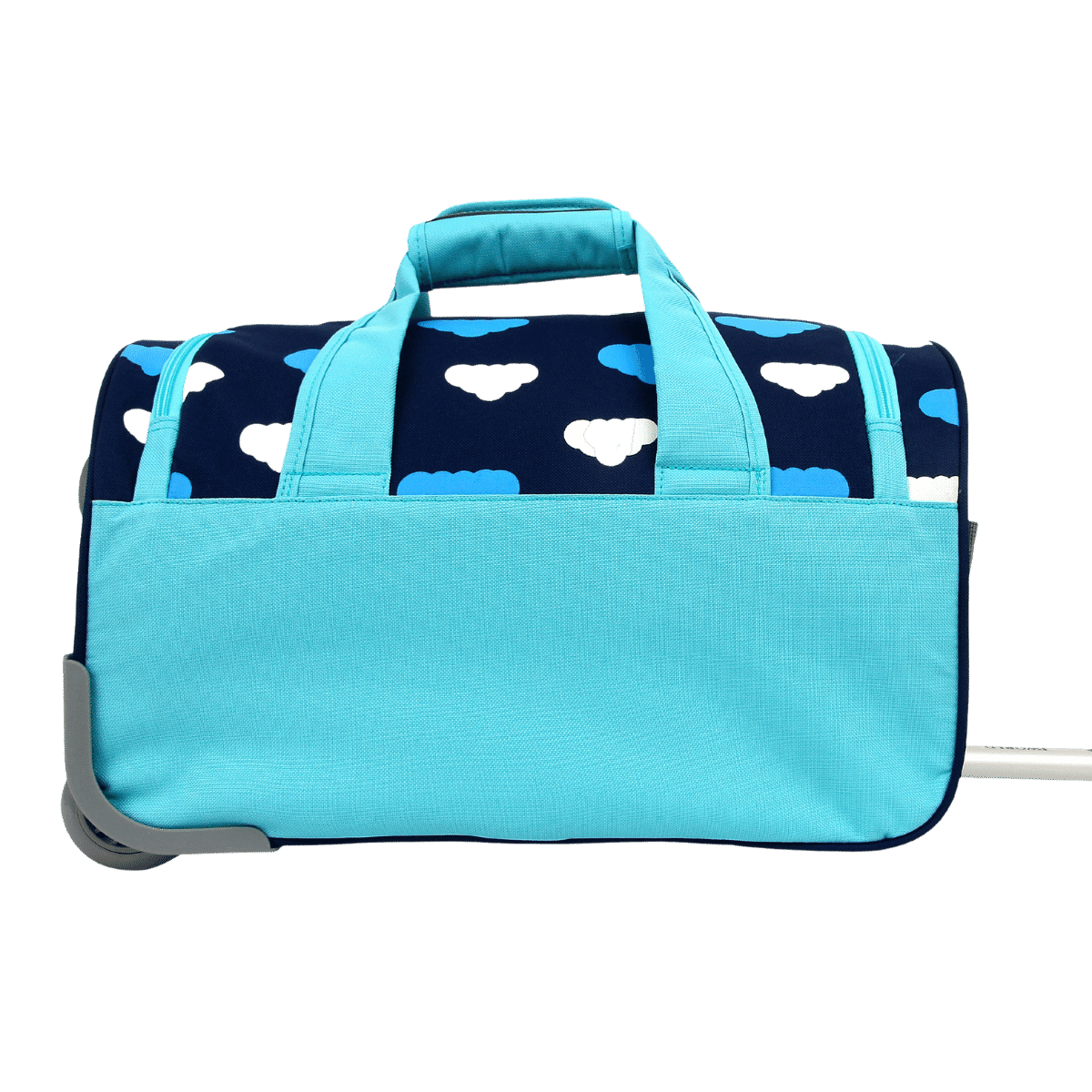 J World Kids' Rolling Duffel in Penguin — back view # color_Penguin