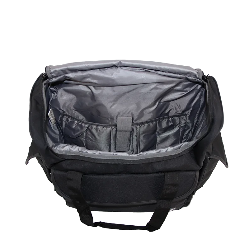 J World Donna Rolling Duffel Bag in Black — interior view # color_Black