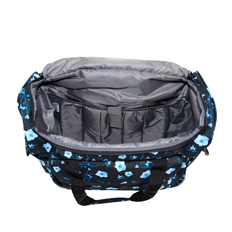 J World Donna Rolling Duffel Bag in Night Bloom — interior view # color_Night Bloom