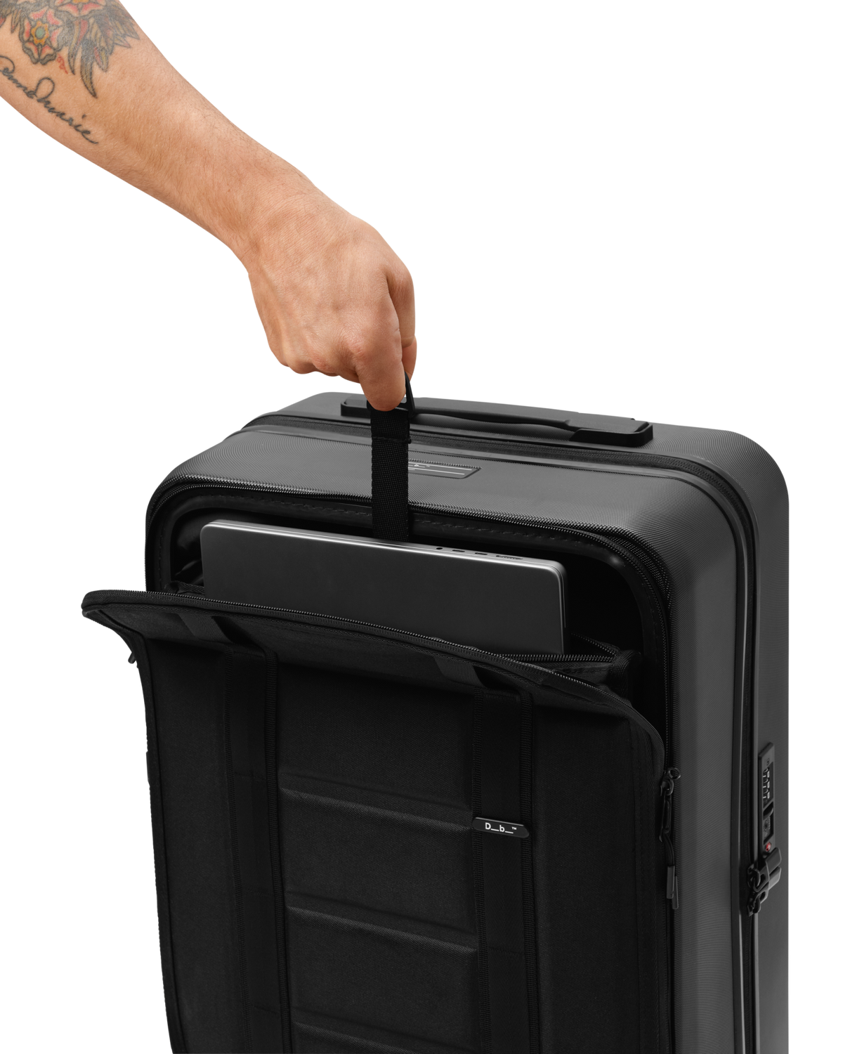 Db Journey Ramverk Front-access Carry-on in Black Out — detail view 4 # color_Black Out