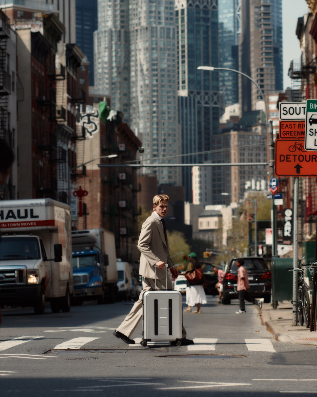 Db Journey Ramverk Alu Check-in Luggage Medium in Silver — lifestyle