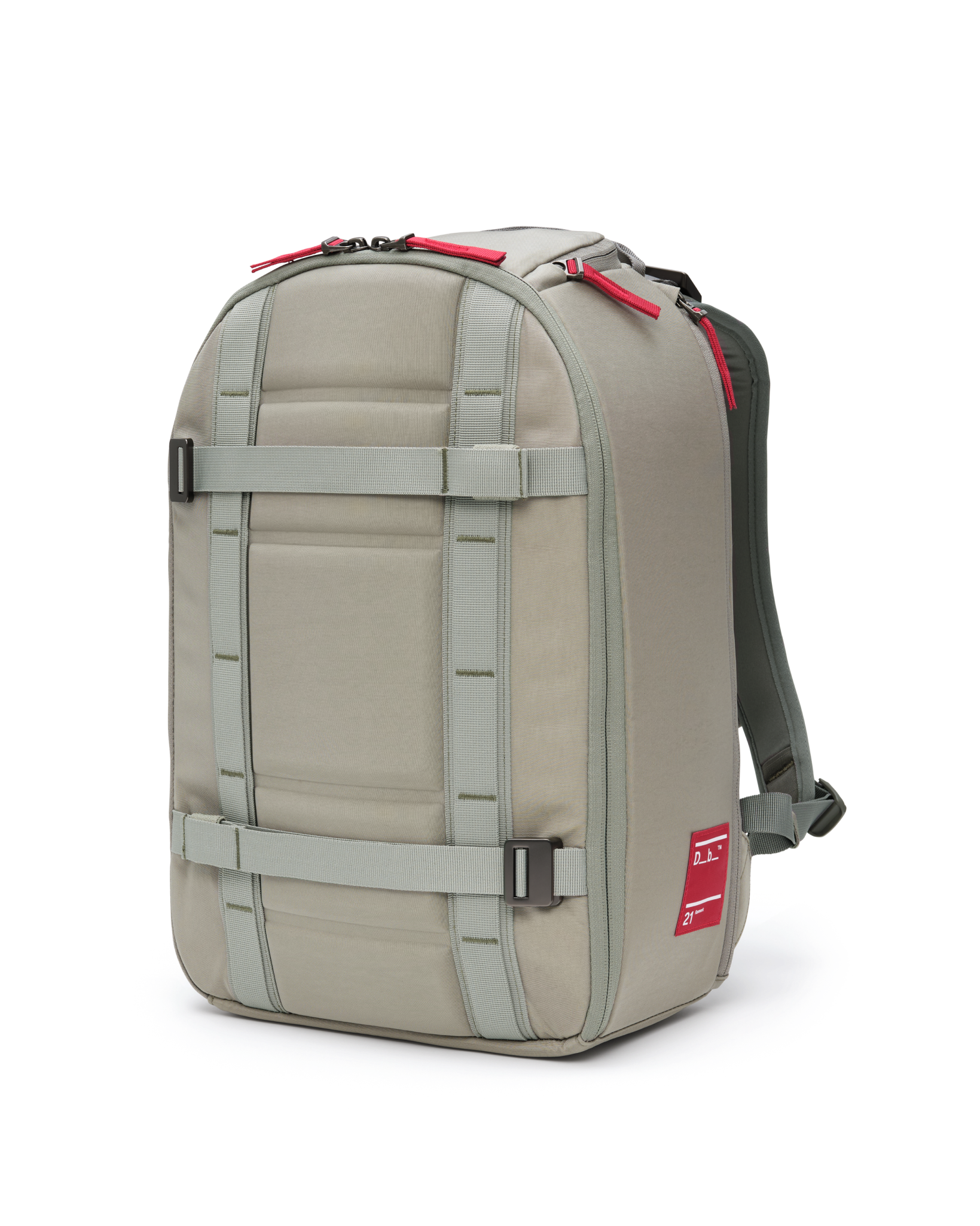 Db Journey Ramverk Backpack 21L in Basil Green — angle view 2 # color_Basil Green