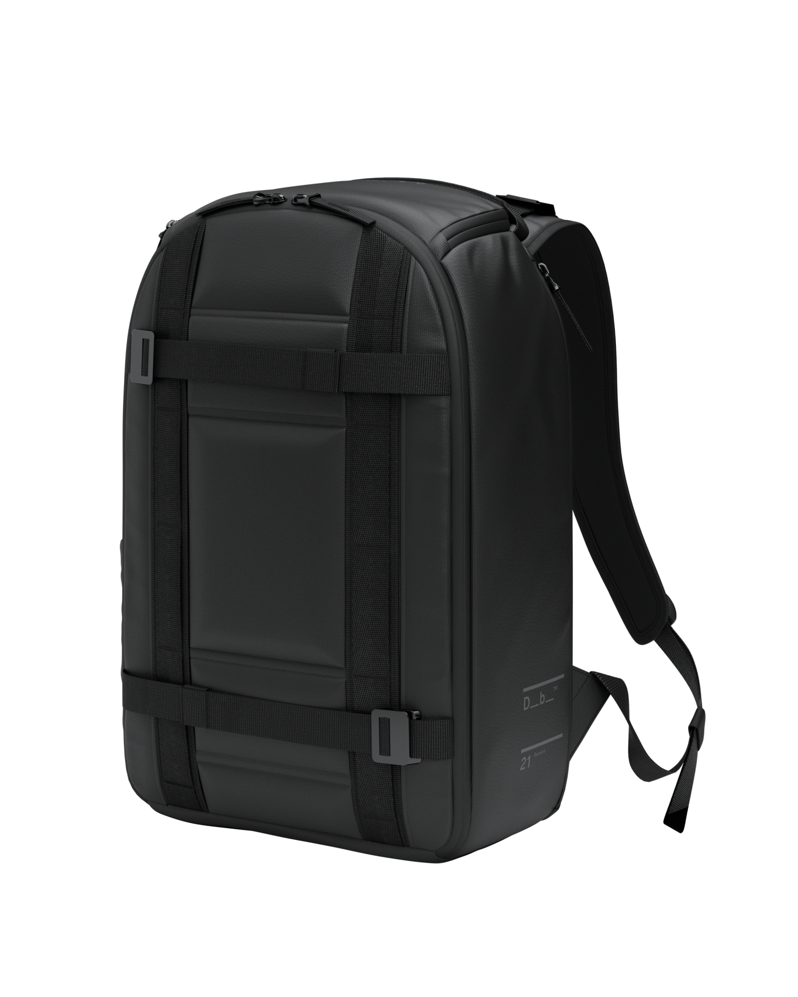 Db Journey Ramverk Backpack 21L in Black Out — front view # color_Black Out