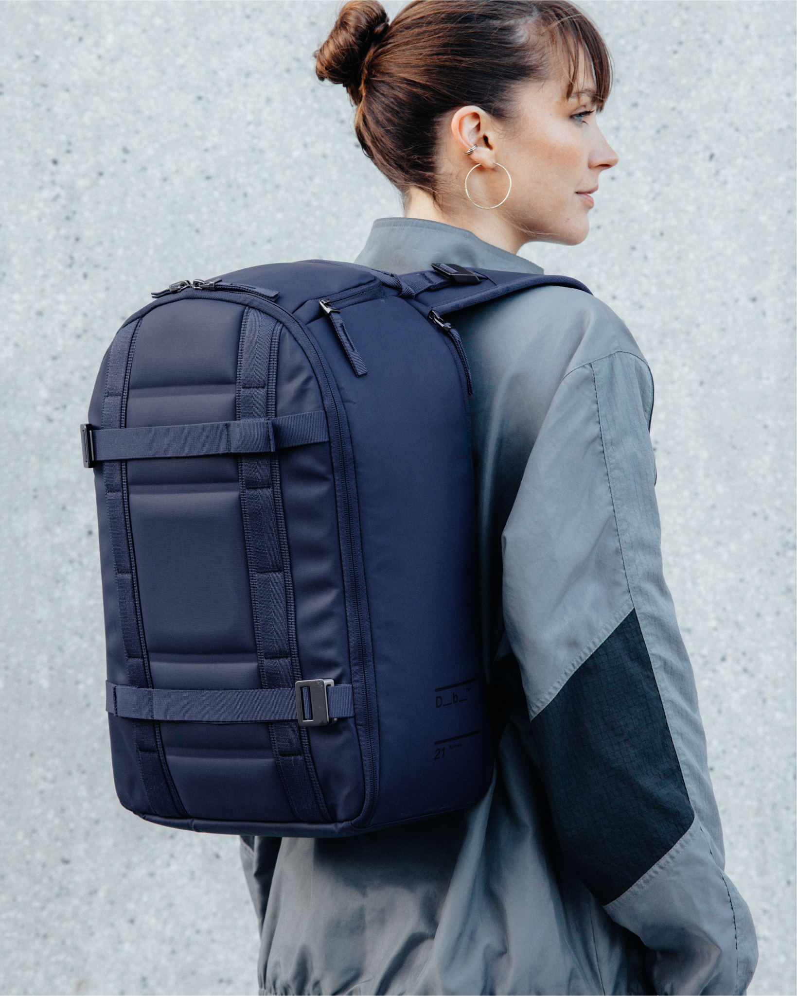 Db Journey Ramverk Backpack 21L in Blue Hour — lifestyle # color_Blue Hour