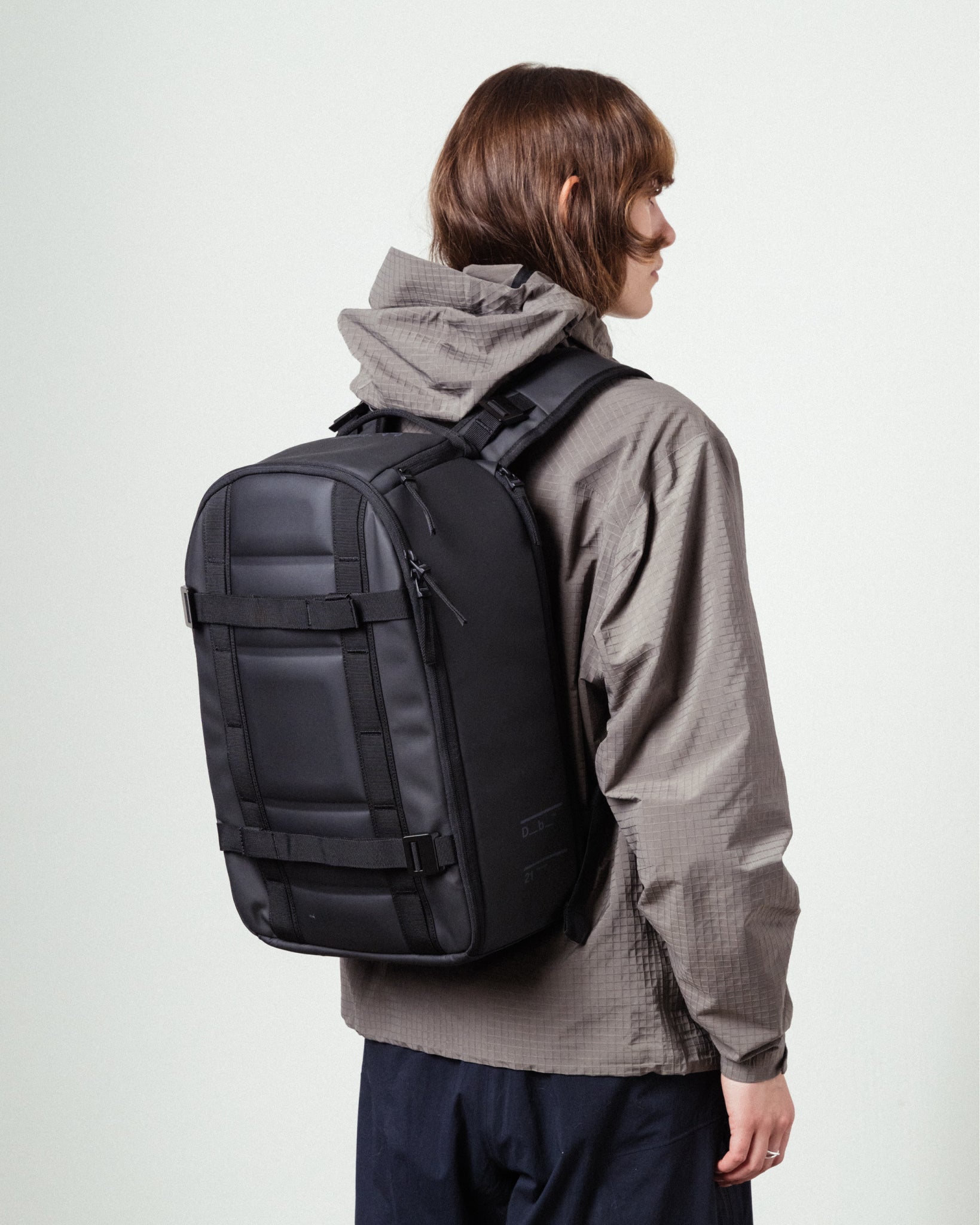 Db Journey Ramverk Backpack 21L in Black Out — lifestyle # color_Black Out