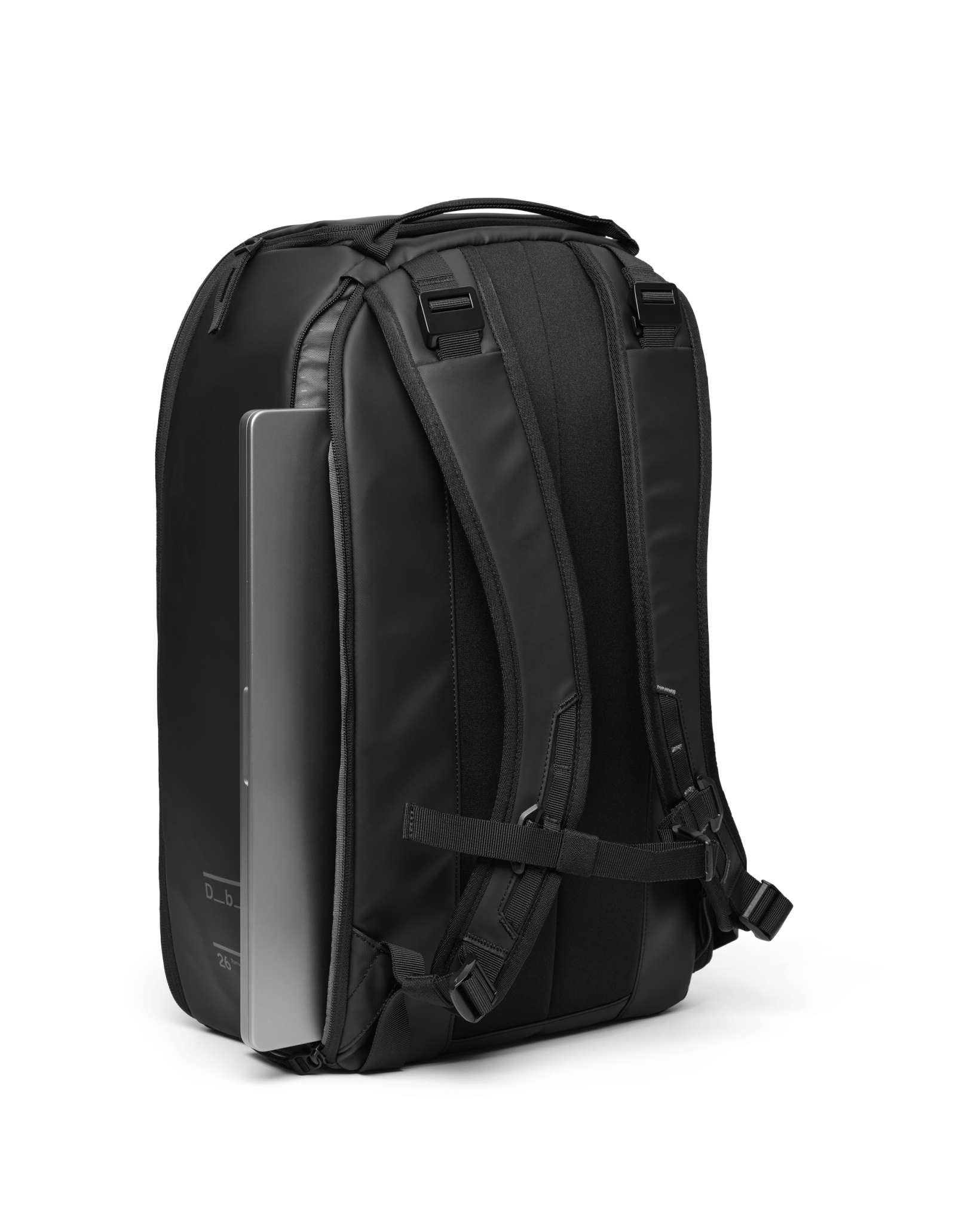 Db Journey Ramverk Backpack 26L in Black Out — back view 2 # color_Black Out