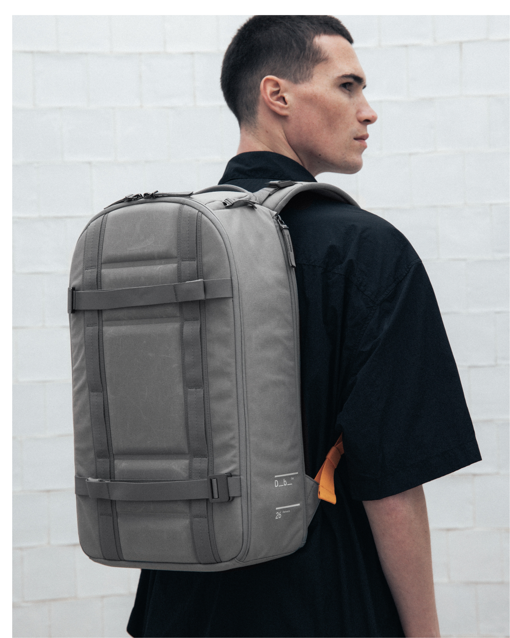 Db Journey Ramverk Backpack 26L in Sand Grey — lifestyle # color_Sand Grey