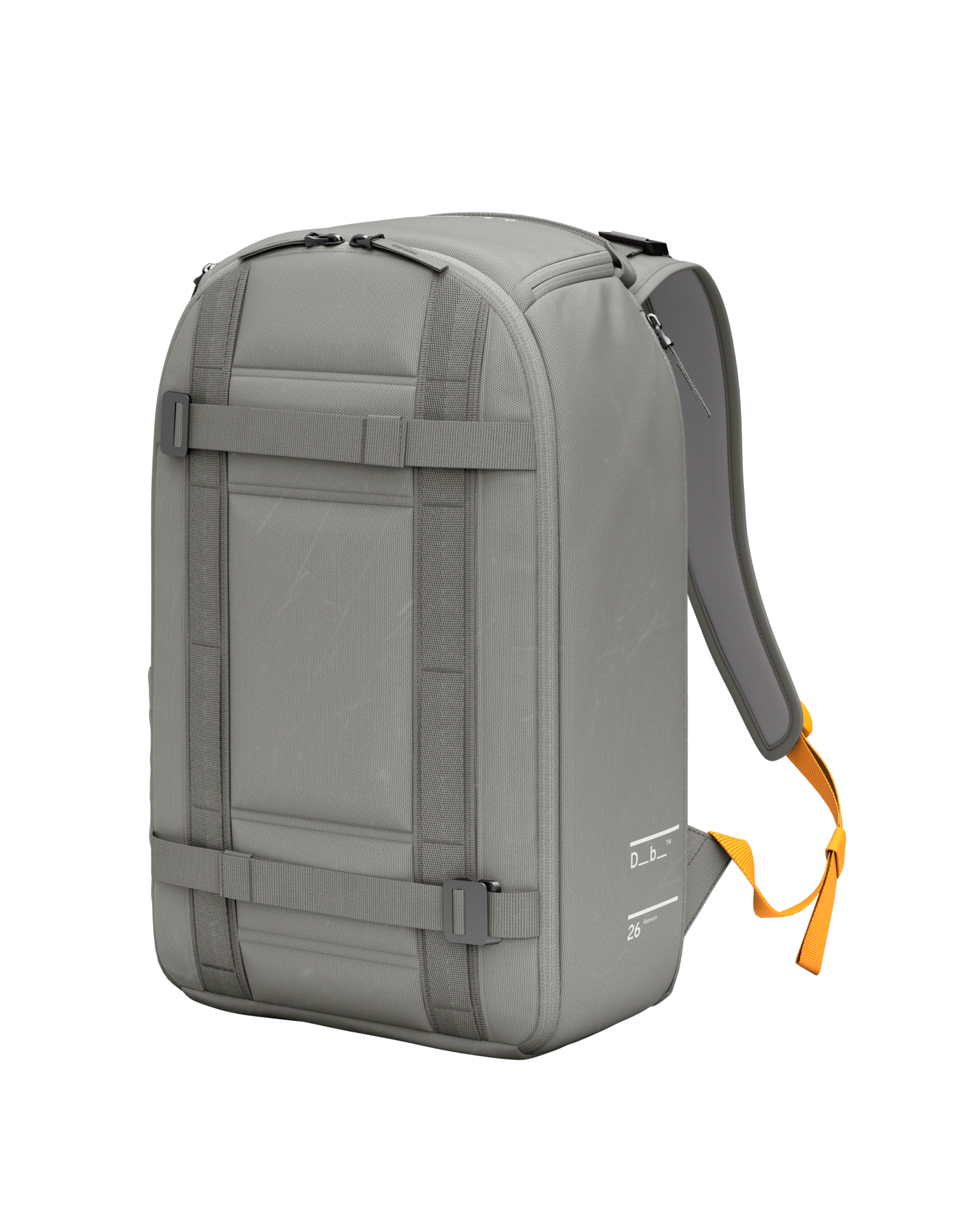 Db Journey Ramverk Backpack 26L in Sand Grey — front view # color_Sand Grey
