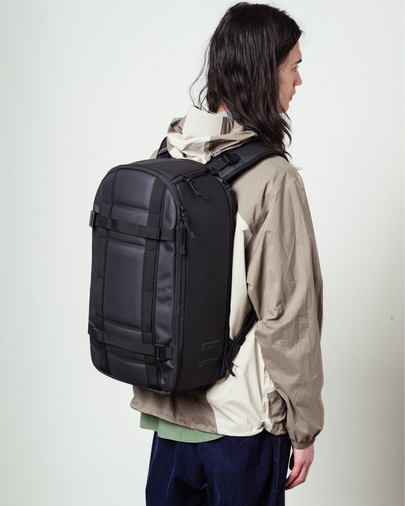 Db Journey Ramverk Backpack 26L in Black Out — lifestyle # color_Black Out