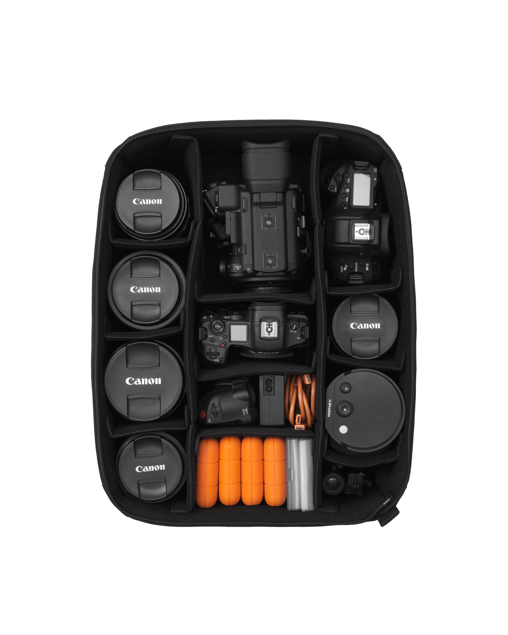 Db Journey Ramverk Camera Insert XL in Black Out — interior view 4 # color_Black Out
