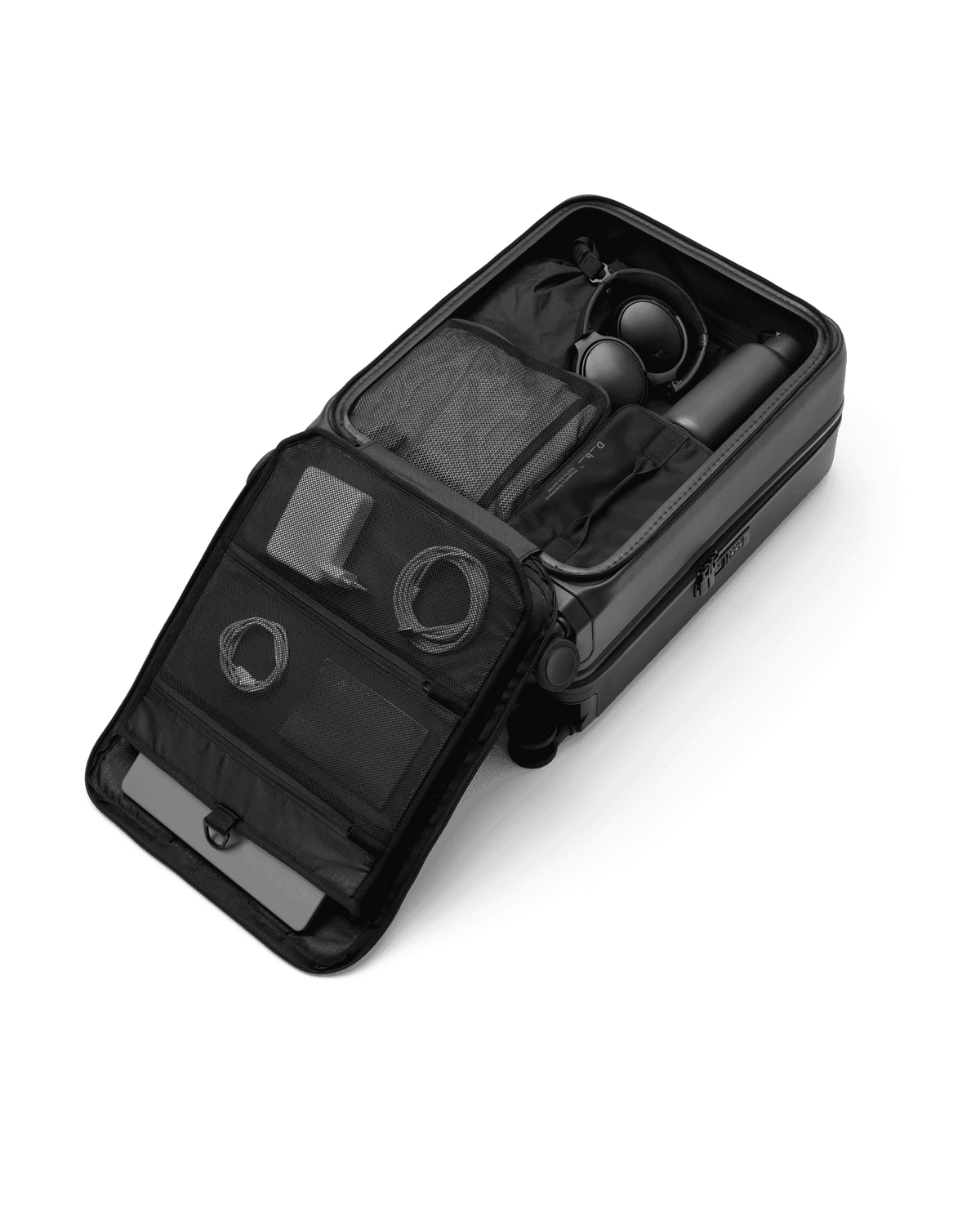 Db Journey Ramverk Front-access Carry-on in Black Out — interior view 6 # color_Black Out