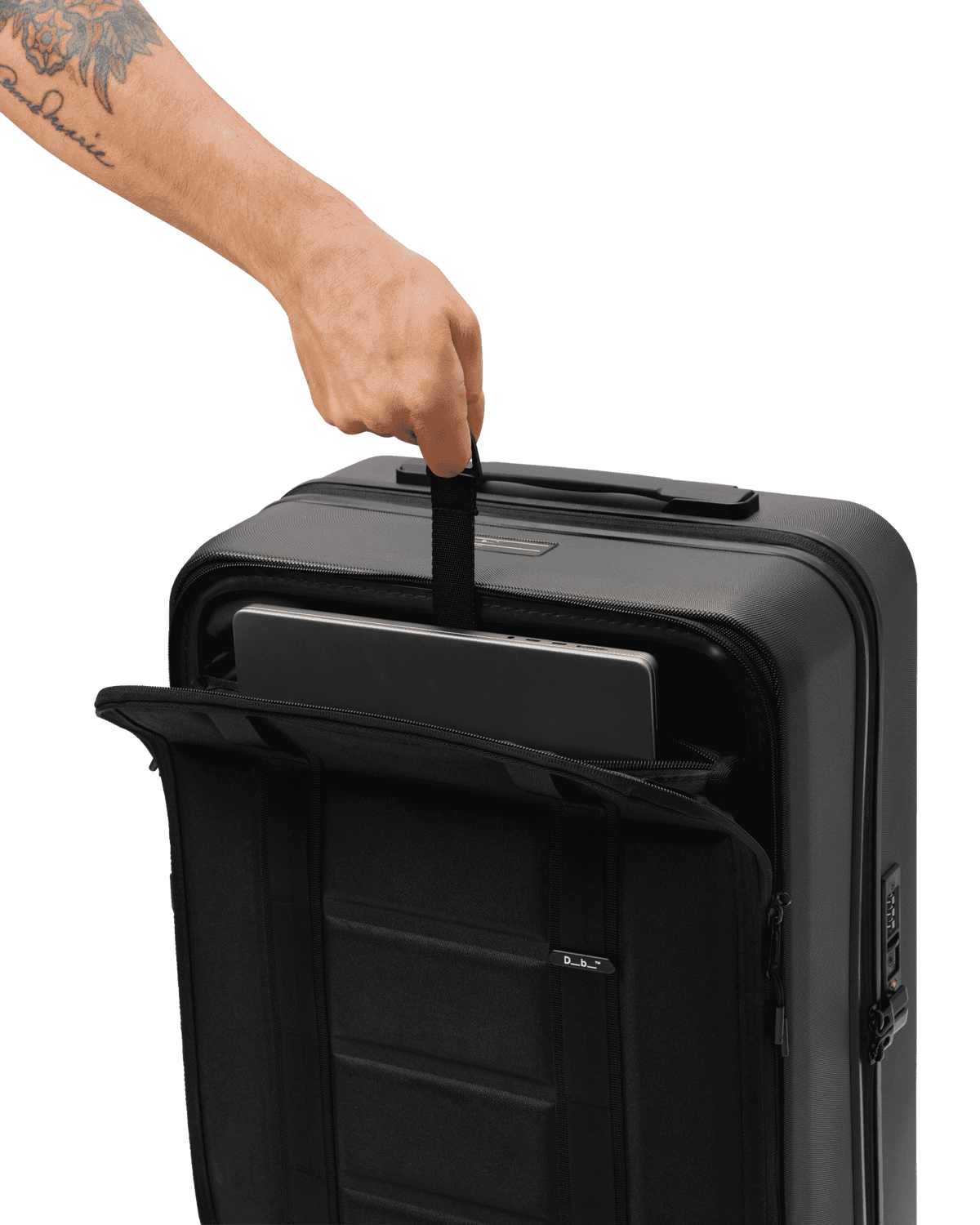 Db Journey Ramverk Front-access Carry-on in Black Out — detail view 9 # color_Black Out
