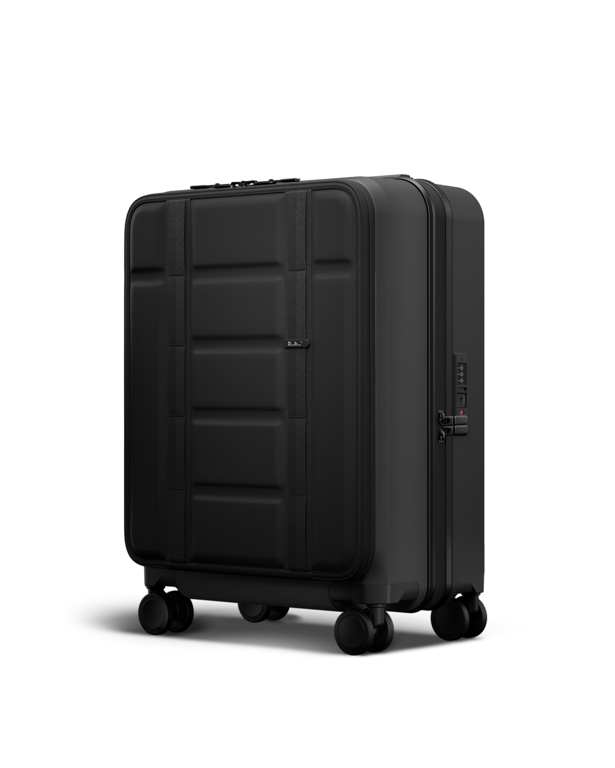 Db Journey Ramverk Front-access Carry-on in Black Out — angle view 2 # color_Black Out