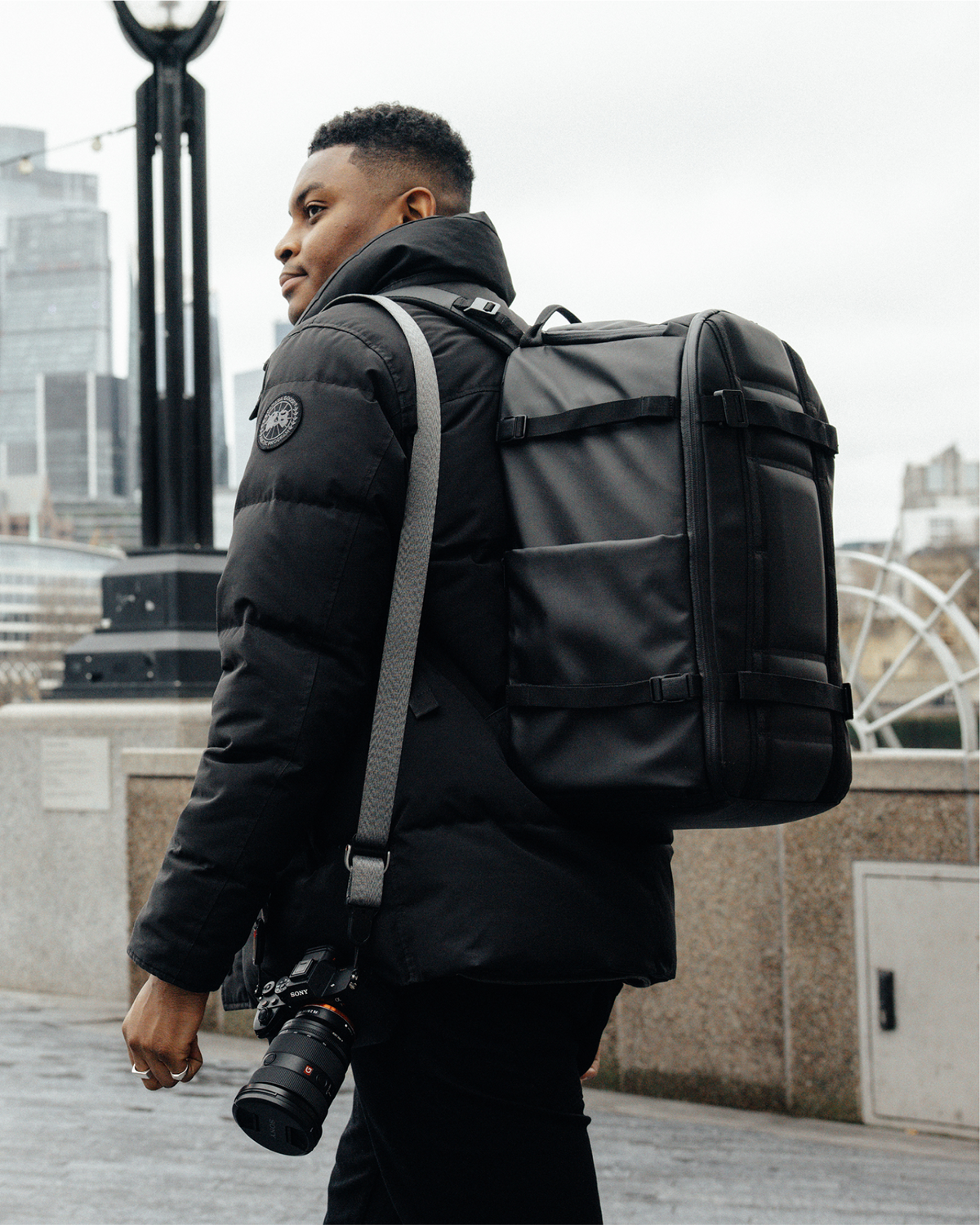 Db Journey Ramverk Pro Backpack 32L in Black Out — lifestyle