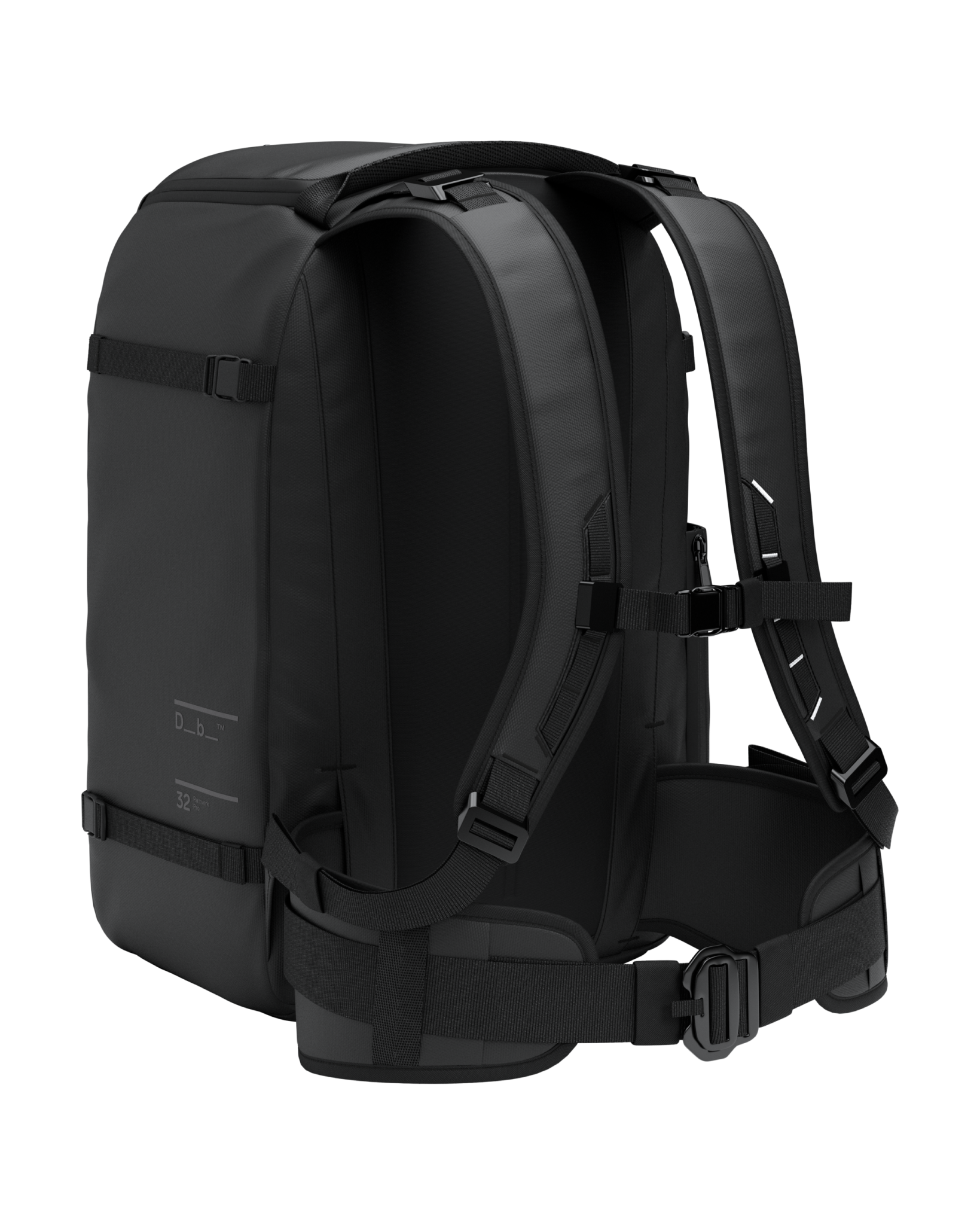 Db Journey Ramverk Pro Backpack 32L in Black Out — back view