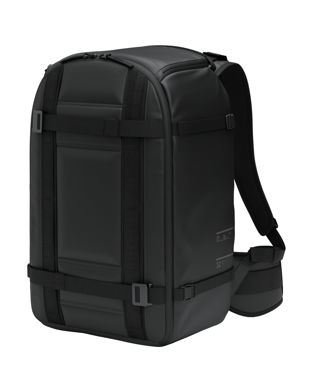 Db Journey Ramverk Pro Backpack 32L in Black Out — angle view 2