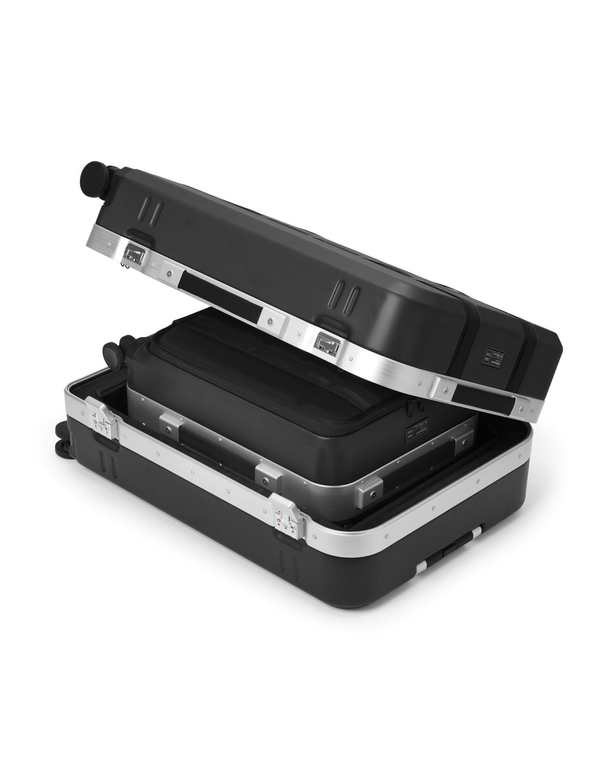 Db Journey Ramverk Pro Front-access Carry-on in Silver — interior view 4 # color_Silver
