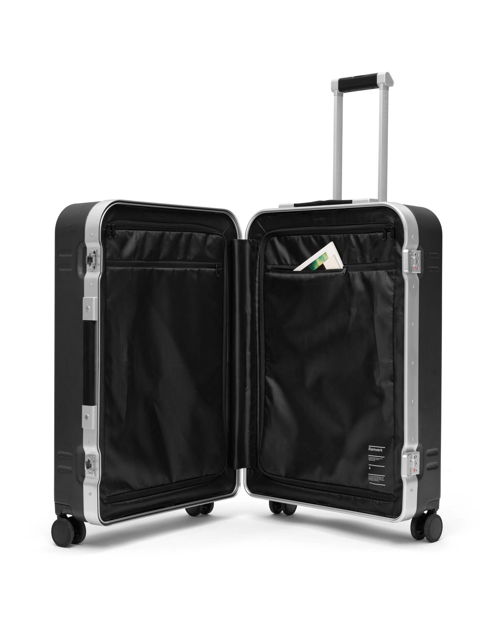 Db Journey Ramverk Pro Check-in Luggage Large in Silver — interior view 2 # color_Silver