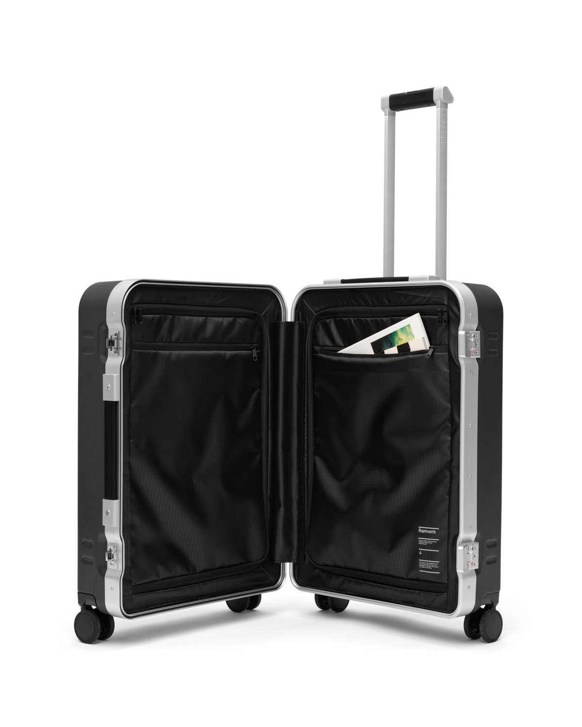 Db Journey Ramverk Pro Check-in Luggage Medium in Silver — interior view 3 # color_Silver