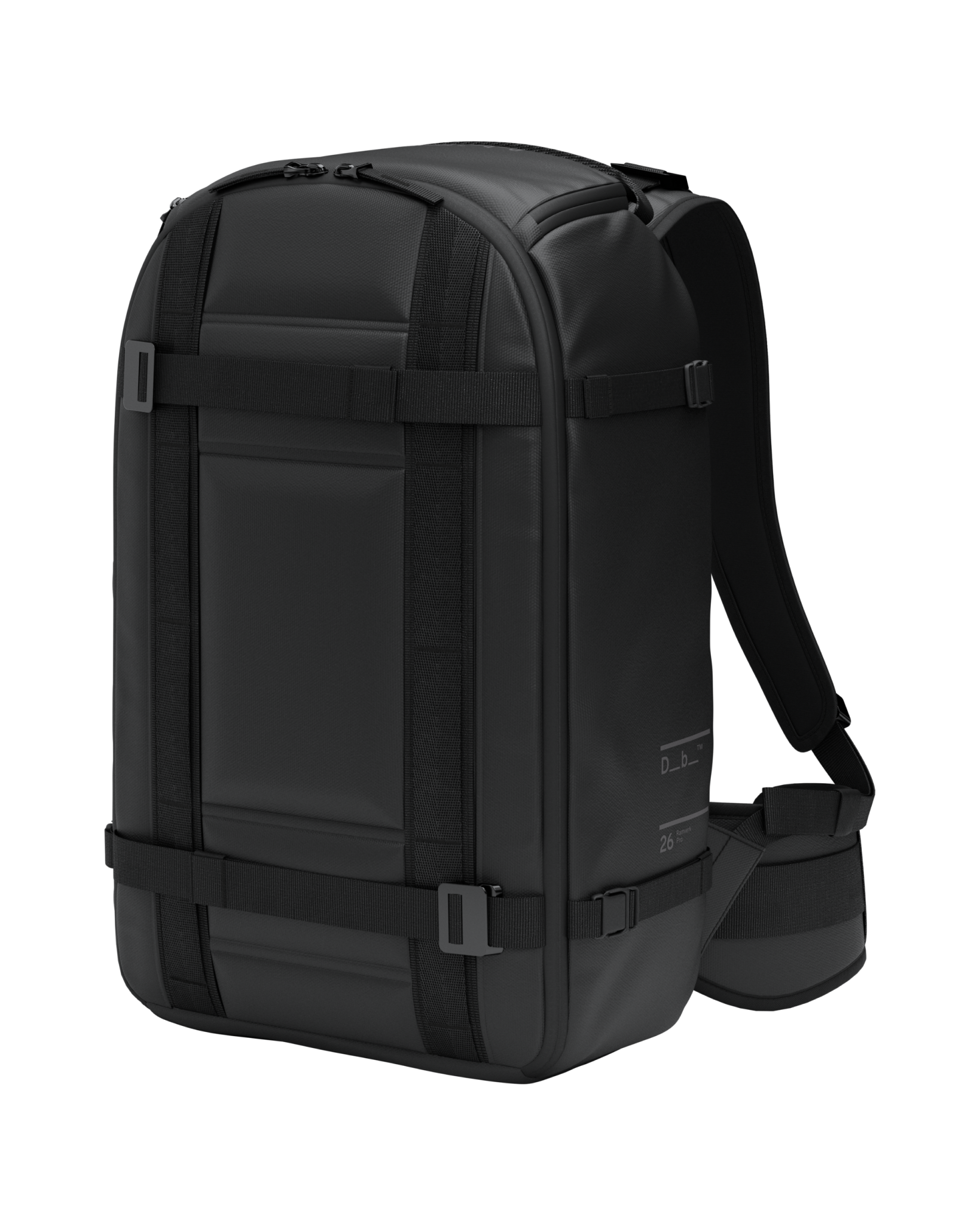 Db Journey Ramverk Pro Backpack 26L in Black Out — front view
