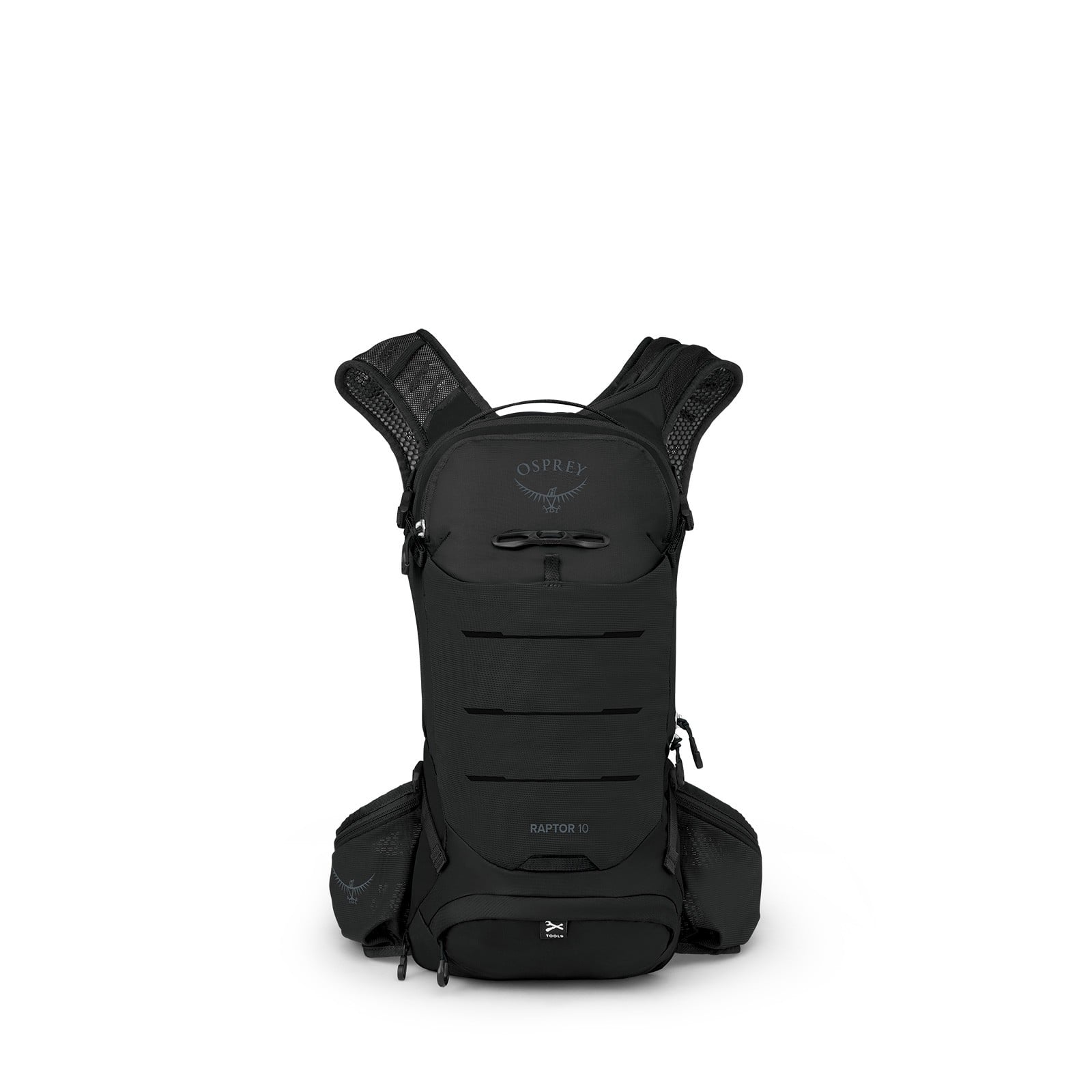 Osprey Raptor 10 Bike Hydration Pack 10L in Black — front view