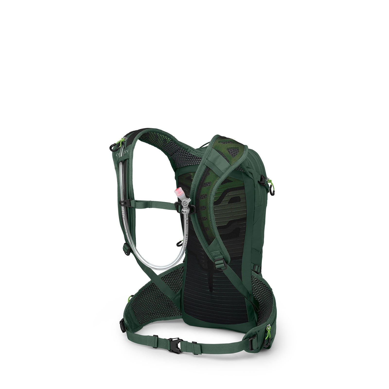 Osprey Raptor 10 Bike Hydration Pack 10L in Tundra Green — angle view 3