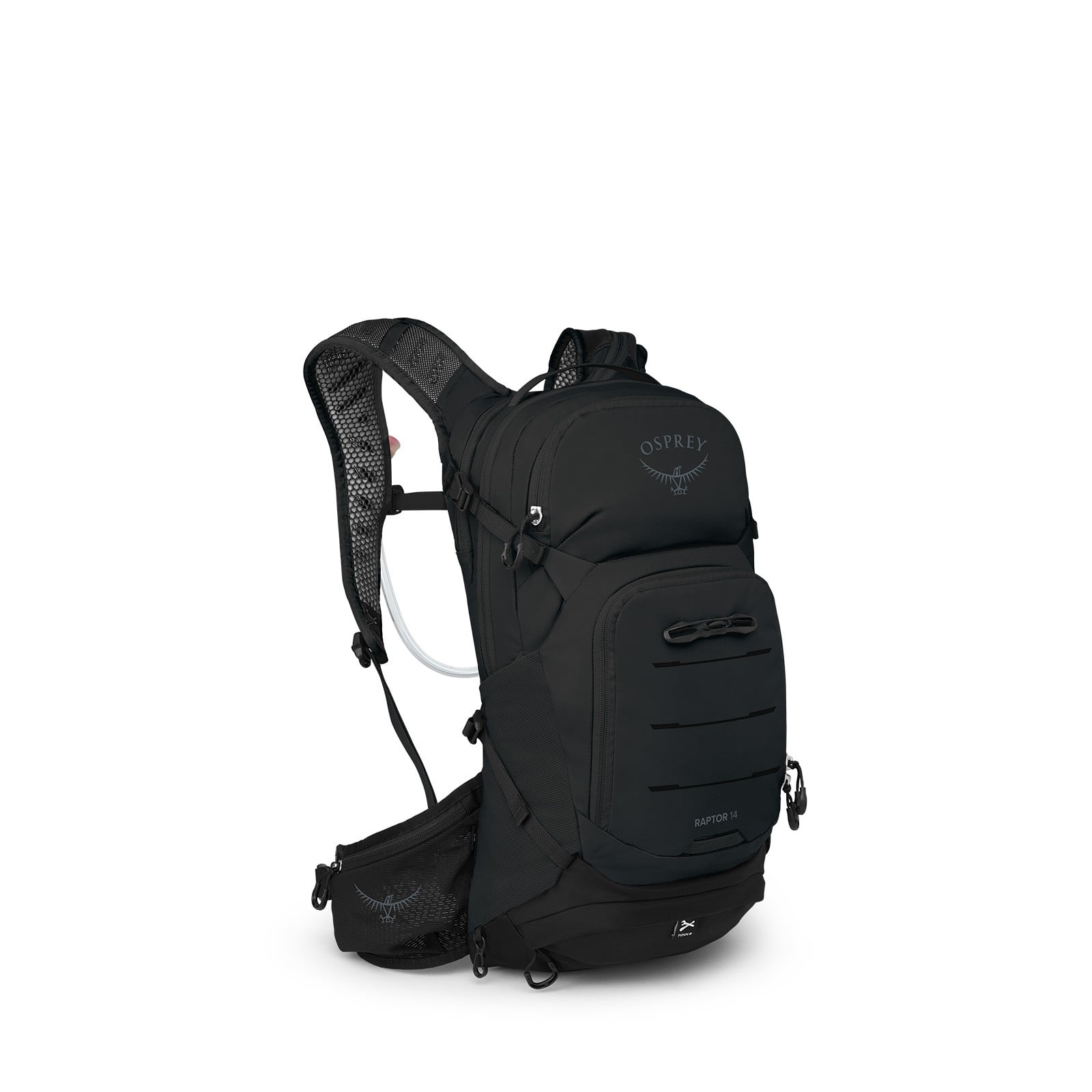 Osprey Raptor 14 Bike Hydration Pack 14L in Black — angle view 2