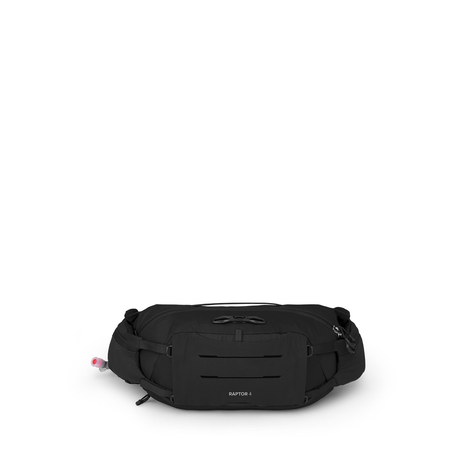 Osprey Raptor 4 Bike Hydration Lumbar Pack 4L in Black — front view