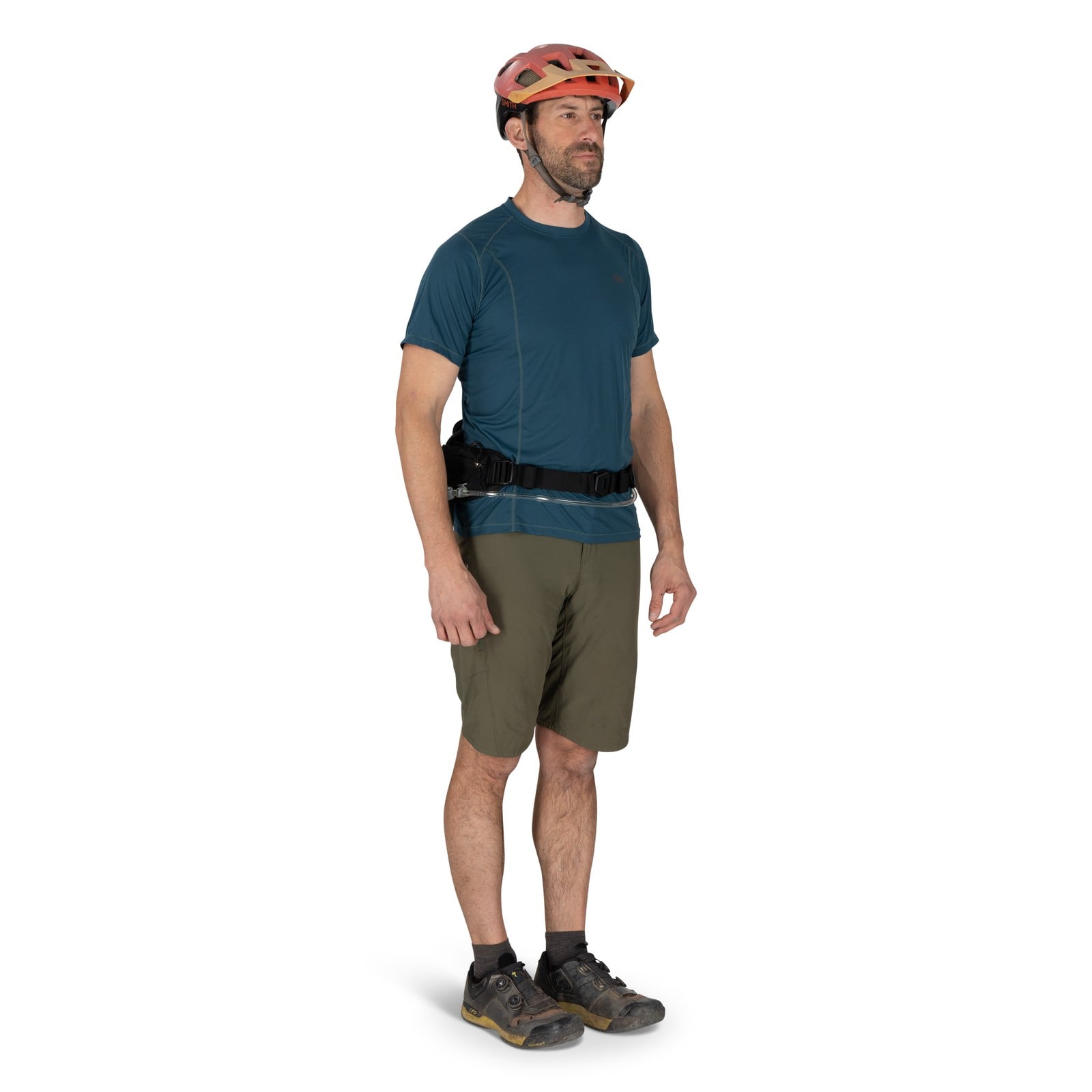 Osprey Raptor 4 Bike Hydration Lumbar Pack 4L in Black — lifestyle