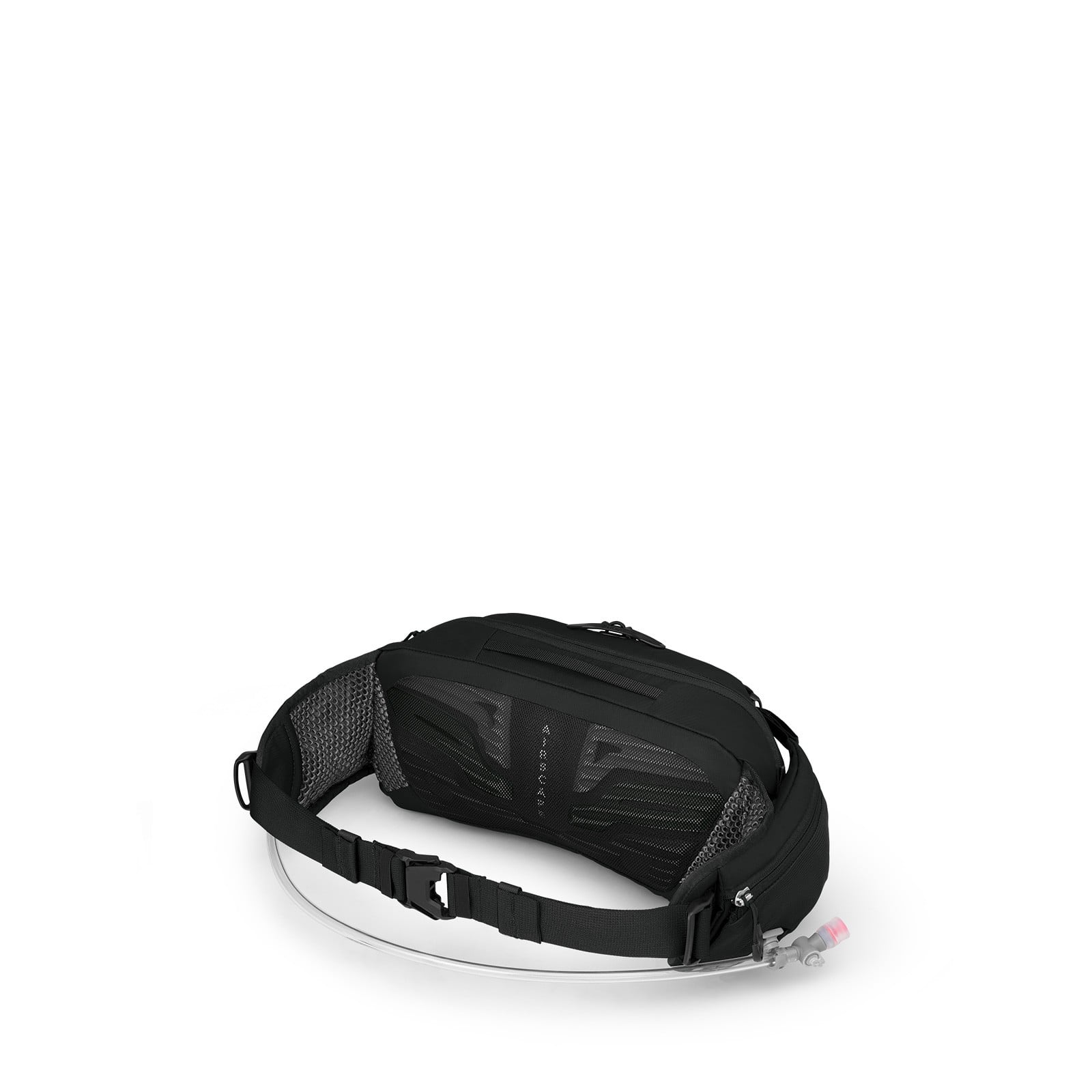 Osprey Raptor 4 Bike Hydration Lumbar Pack 4L in Black — angle view 3