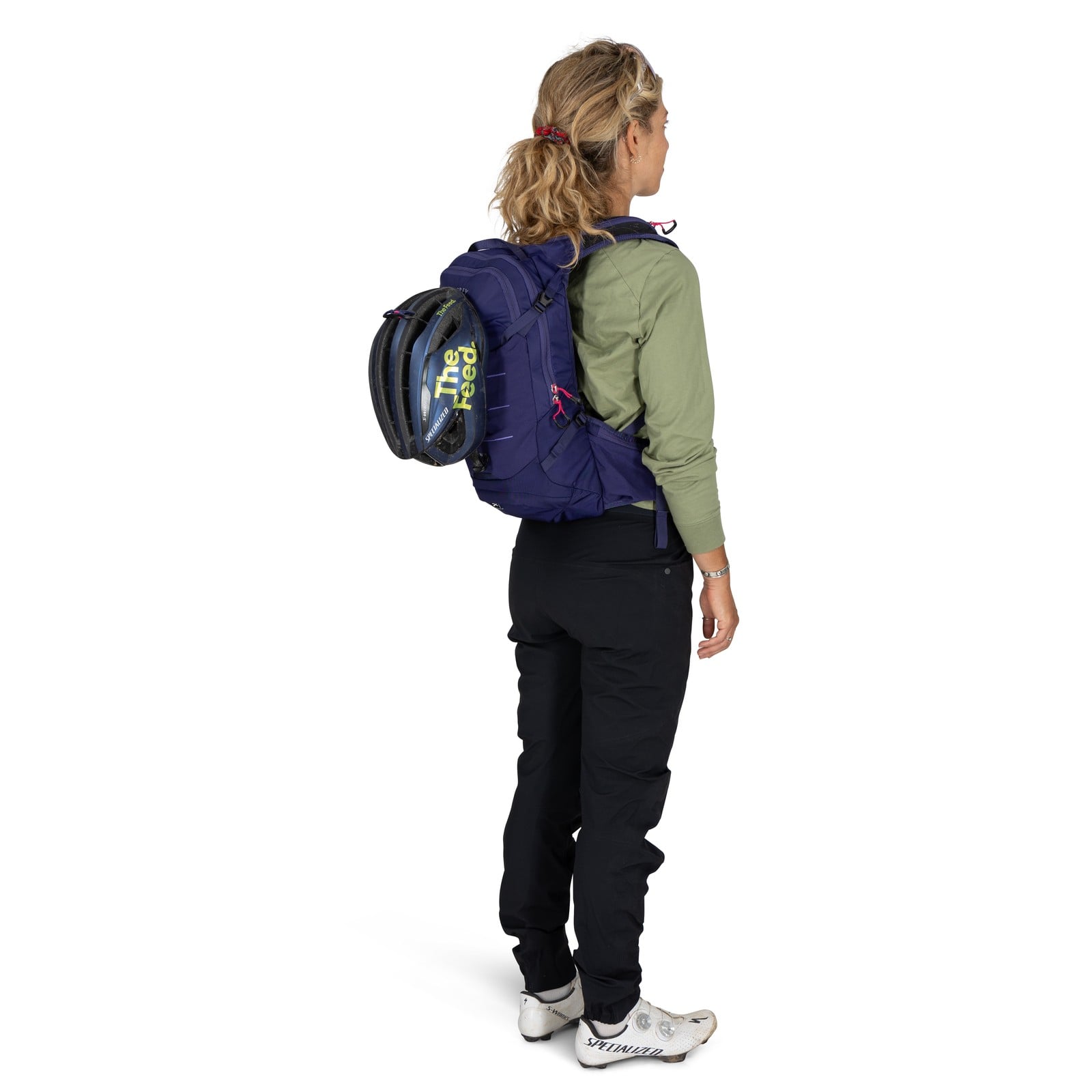 Osprey Raven 10 Women's Bike Hydration Pack 10L in Deep Fig — detail view