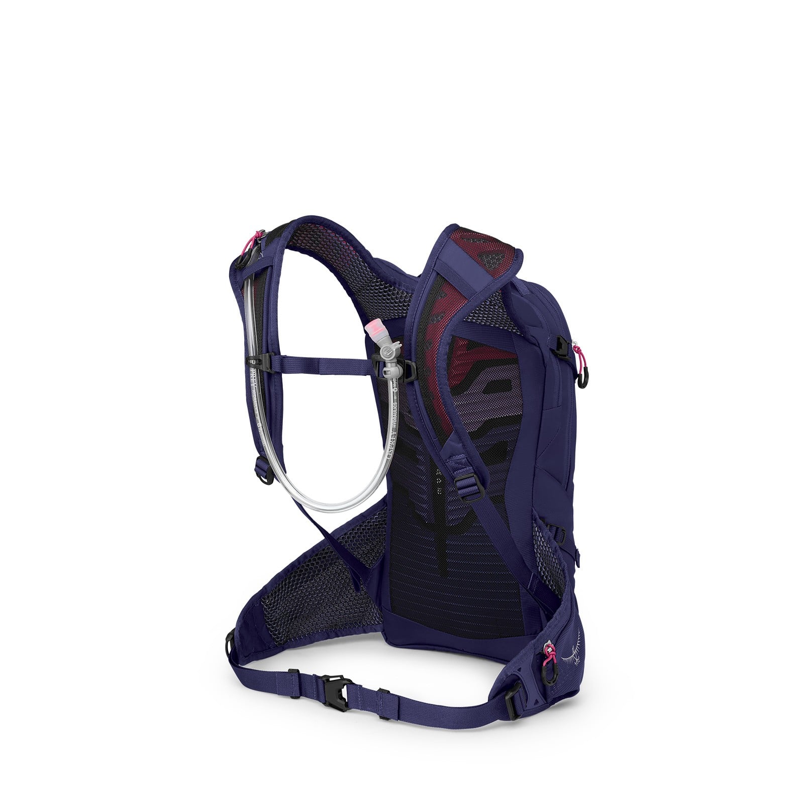 Osprey Raven 10 Women's Bike Hydration Pack 10L in Deep Fig — angle view 3