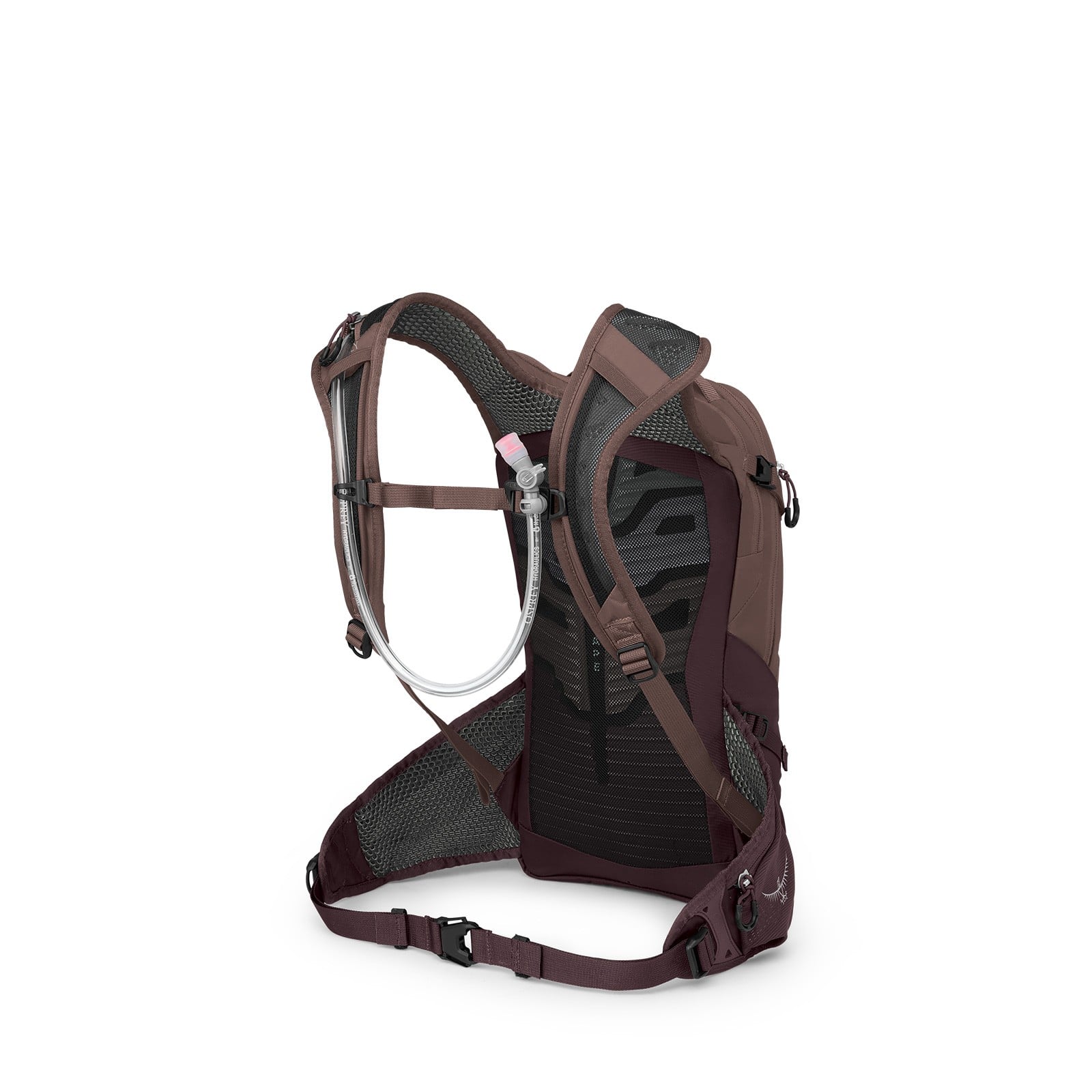 Osprey Raven 10 Women's Bike Hydration Pack 10L in Magma Brown — angle view 3