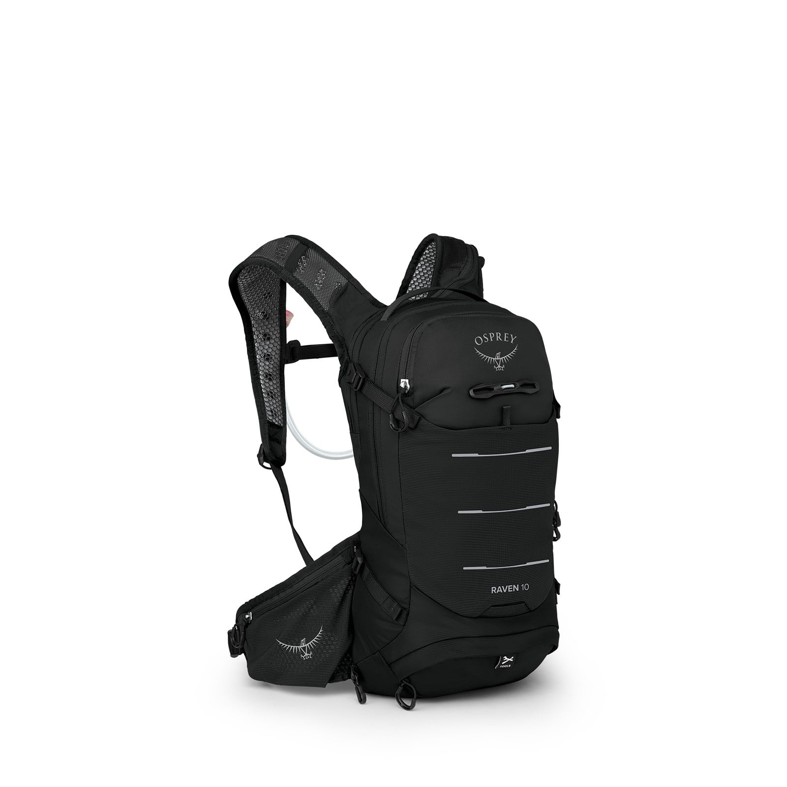 Osprey Raven 10 Women's Bike Hydration Pack 10L in Black — angle view 2