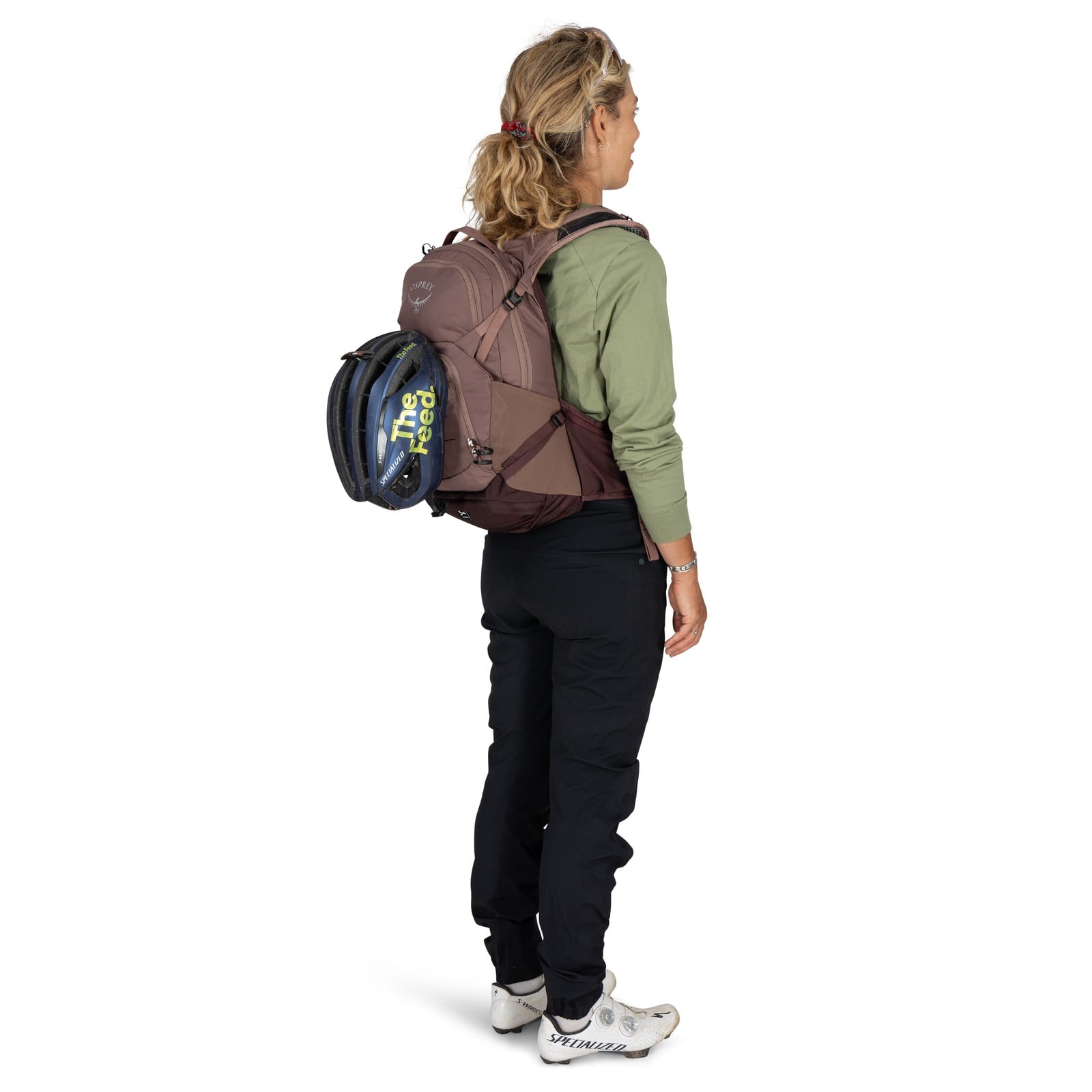 Osprey Raven 14 Women's Bike Hydration Pack 14L in Magma Brown — detail view