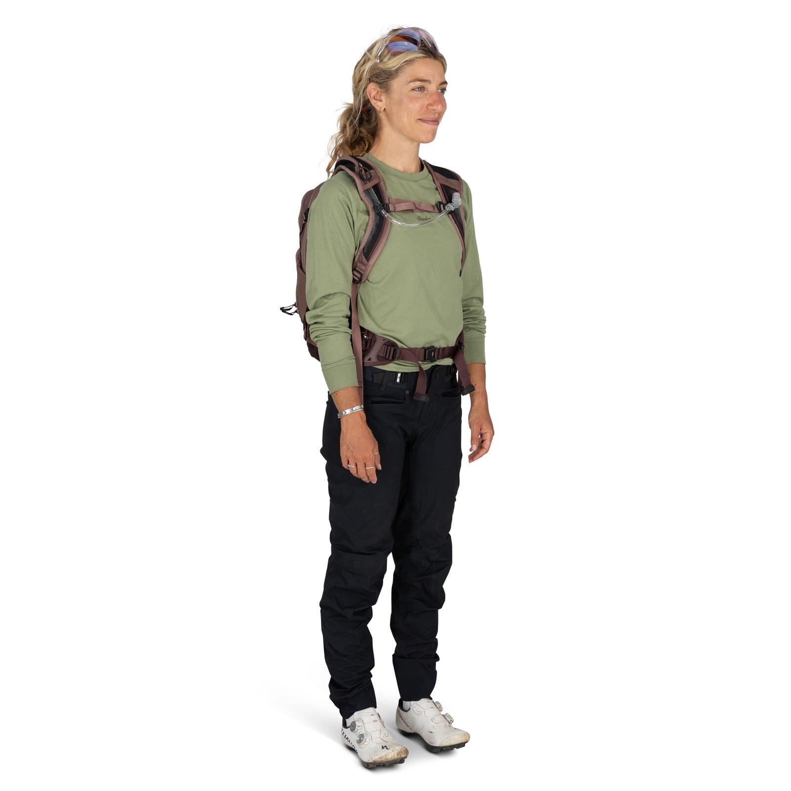 Osprey Raven 14 Women's Bike Hydration Pack 14L in Magma Brown — lifestyle