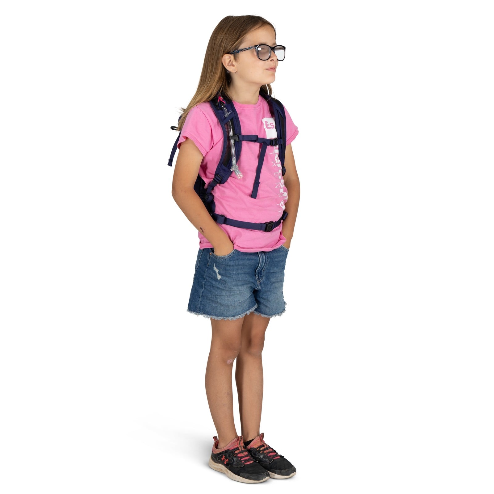 Osprey Raven Jr Kids Bike Hydration Pack 5L in Deep Fig — lifestyle