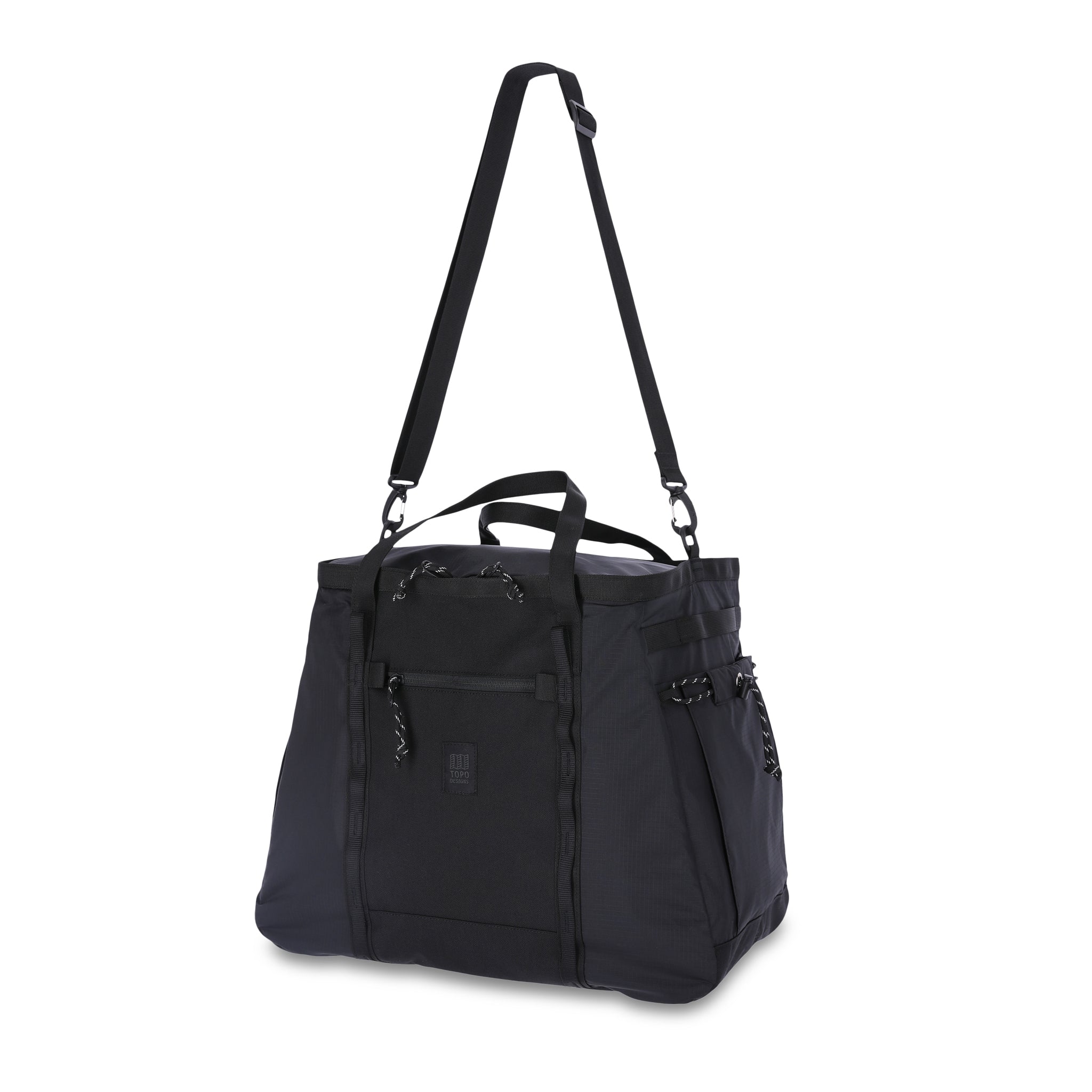 Topo Designs Mountain Gear Bag in Black — angle view 4 # color_Black
