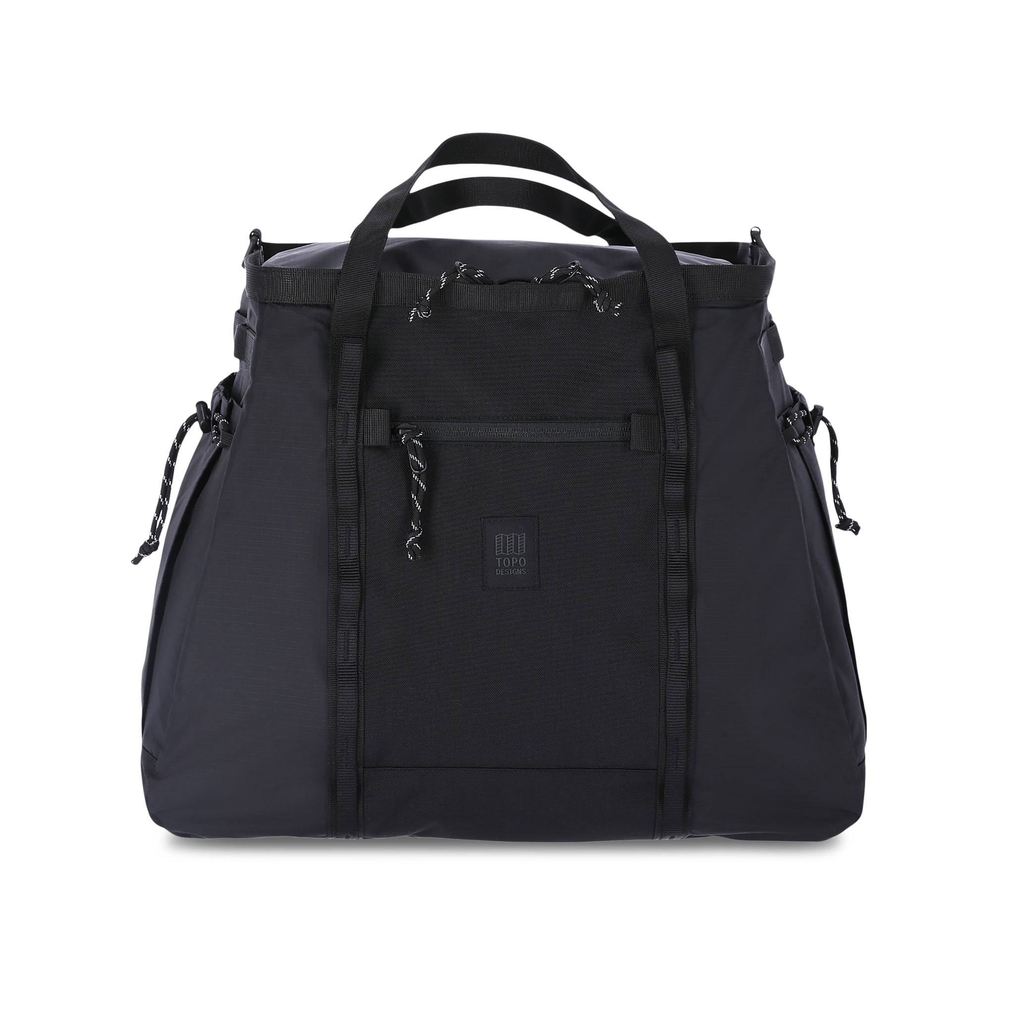 Topo Designs Mountain Gear Bag in Black — angle view 3 # color_Black