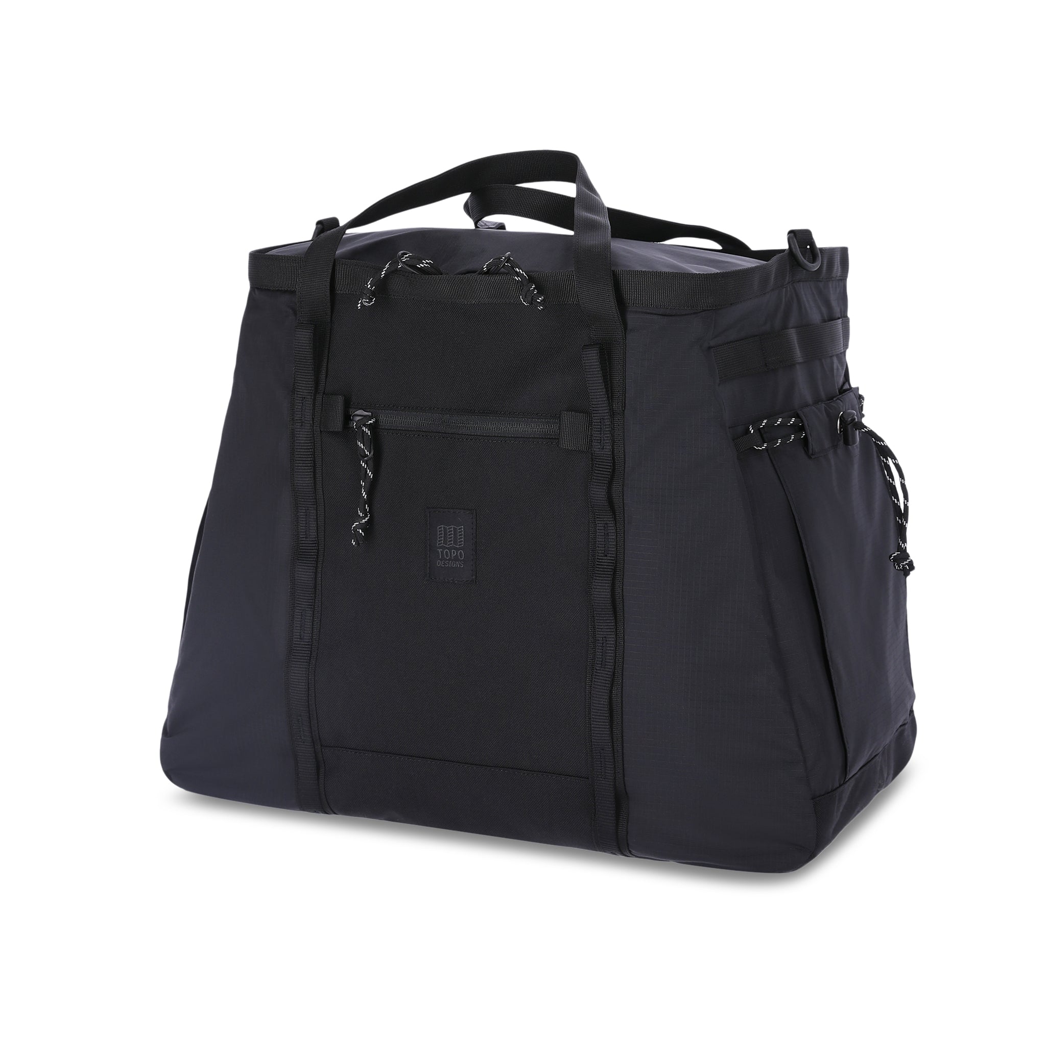 Topo Designs Mountain Gear Bag in Black — angle view 2 # color_Black