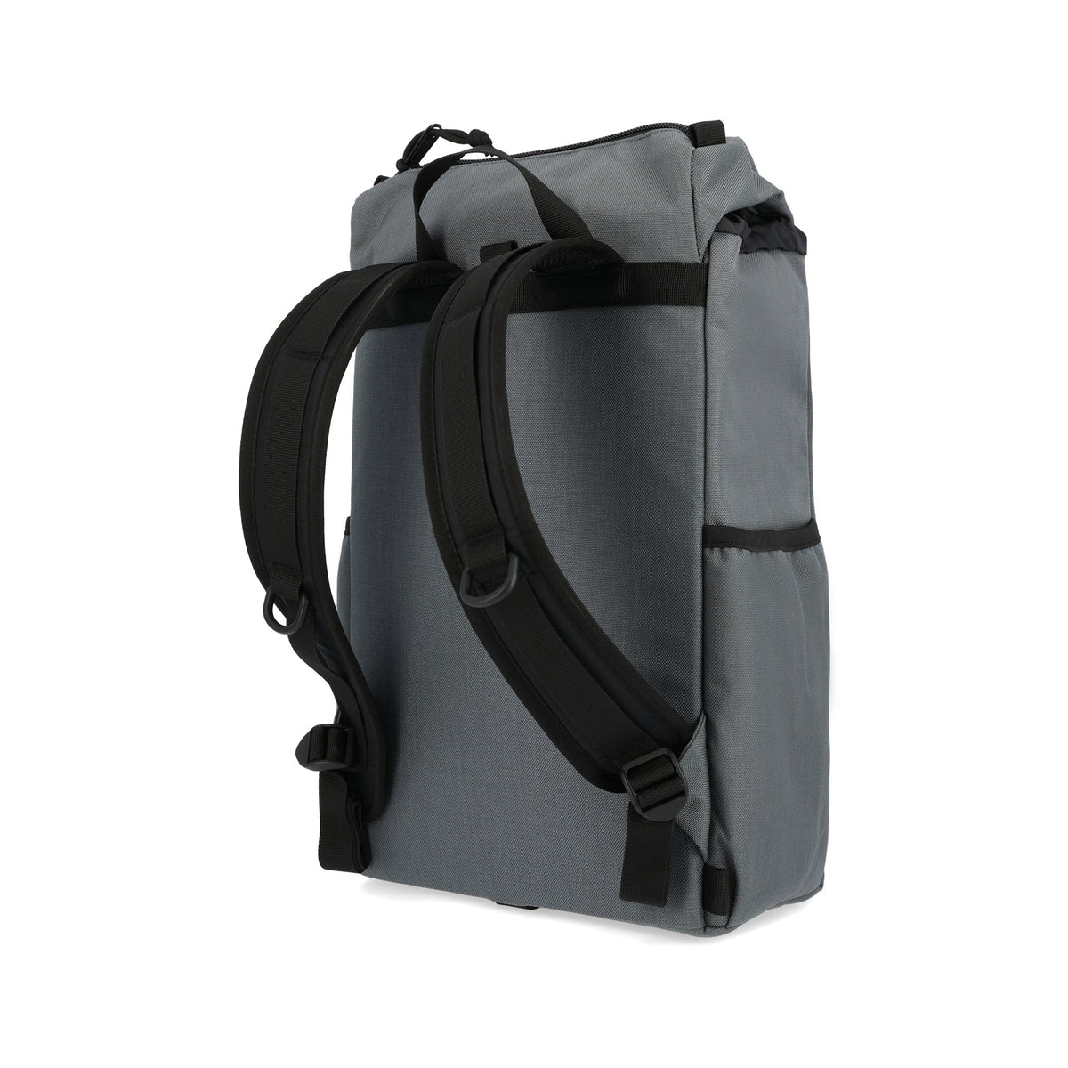 Topo Designs Y-Pack Backpack in Charcoal Charcoal — back view