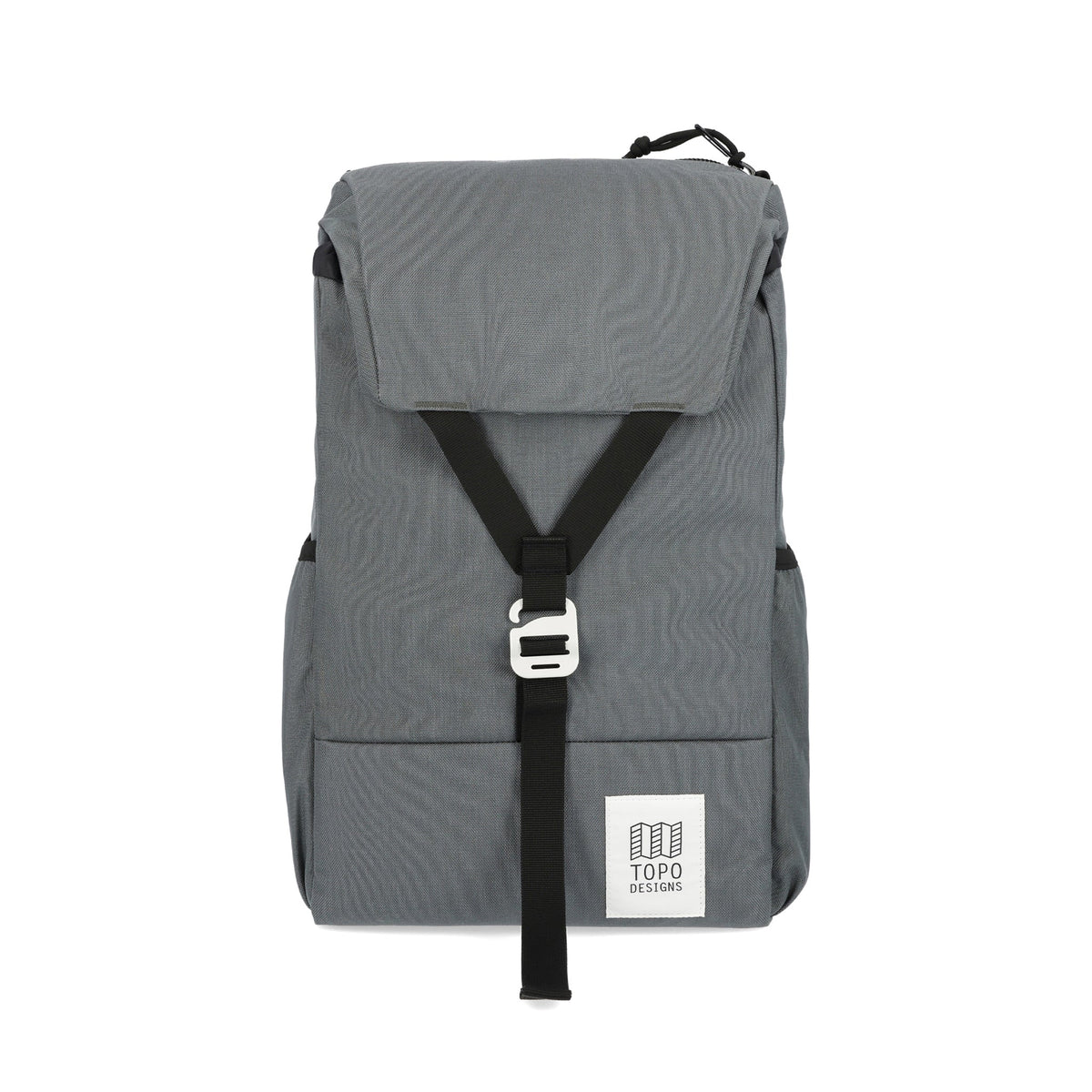Topo Designs Y-Pack Backpack in Charcoal Charcoal — front view 2