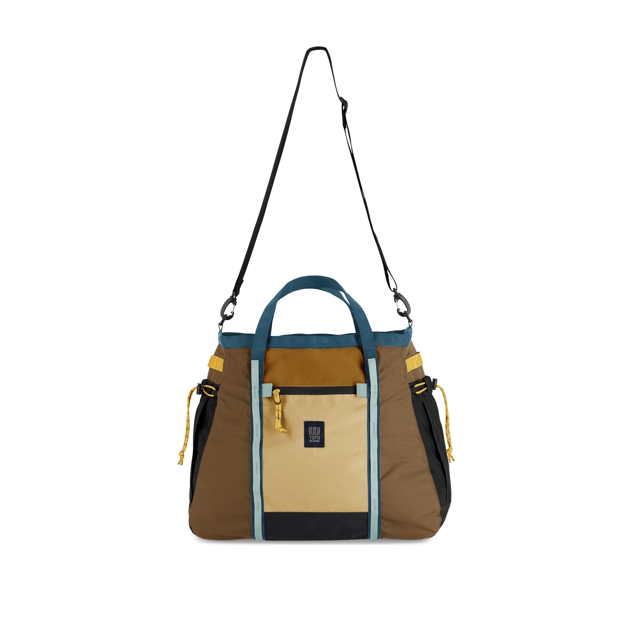 Topo Designs Mountain Gear Bag in Desert Palm Sahara — front view # color_Desert Palm Sahara
