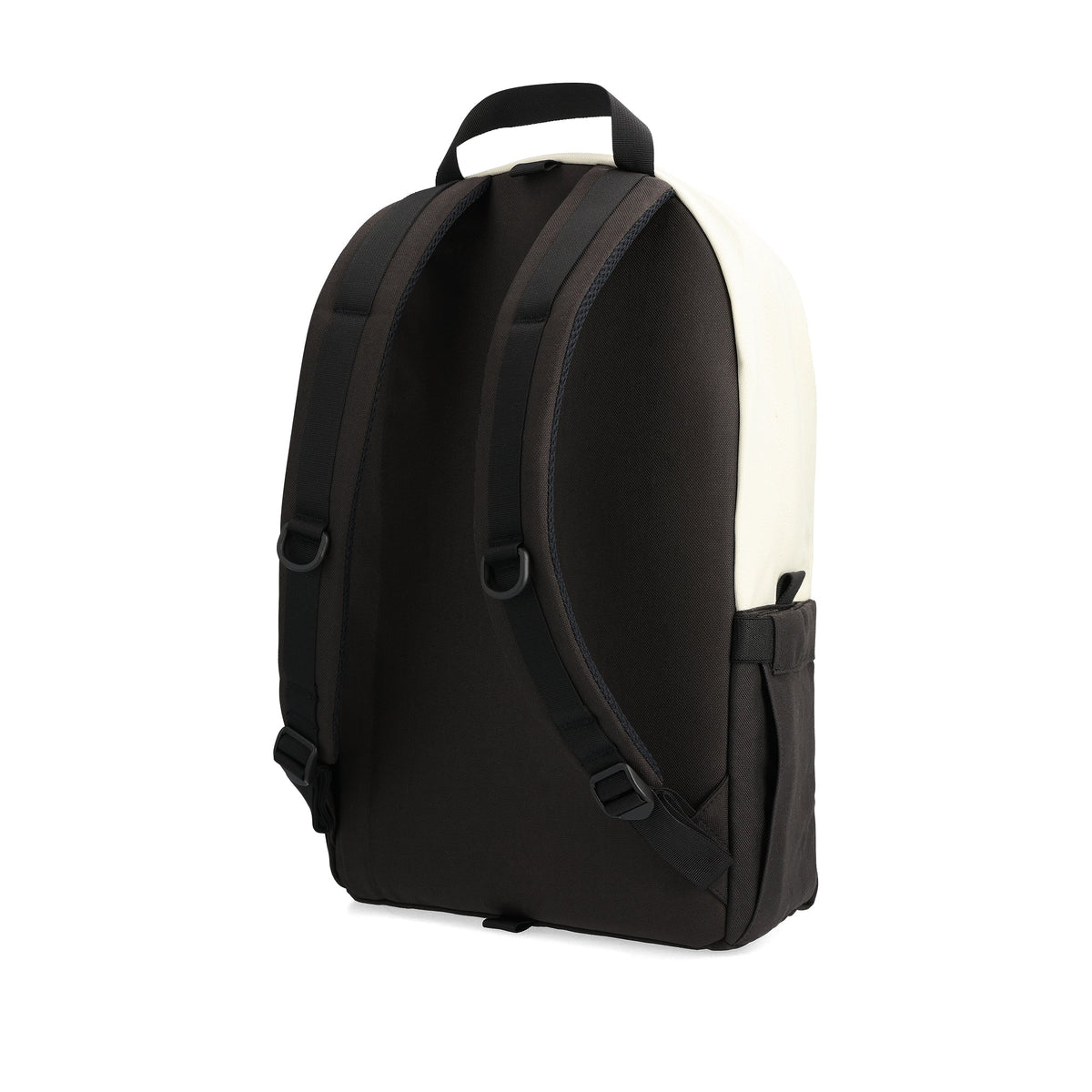 Topo Designs Daypack Classic in Bone White Black — back view