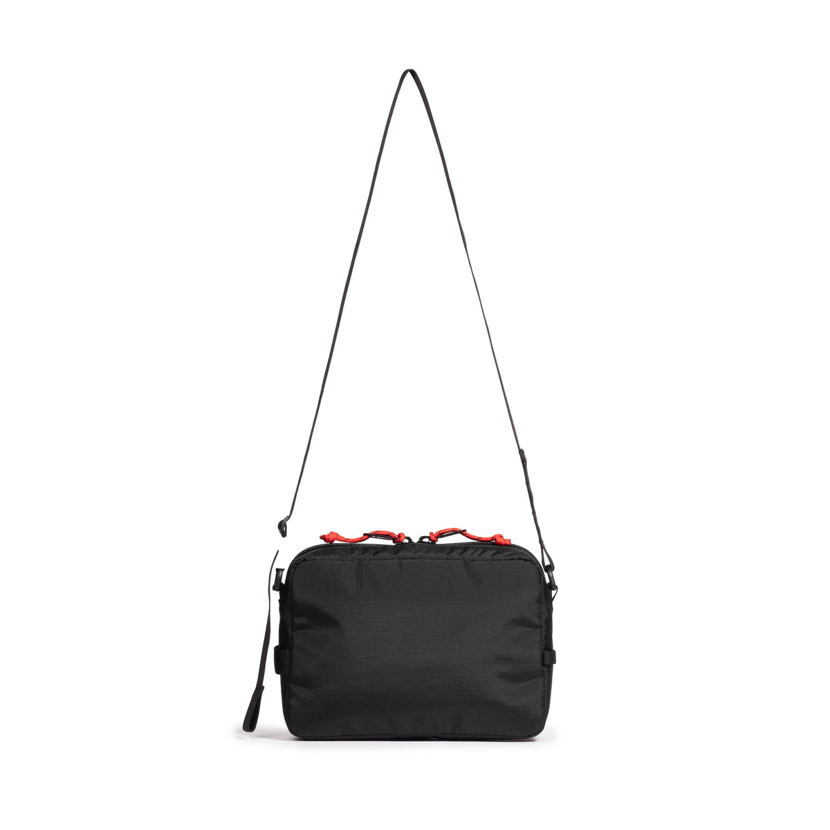 Topo Designs Block Bag in Black White Grid — back view # color_Black White Grid