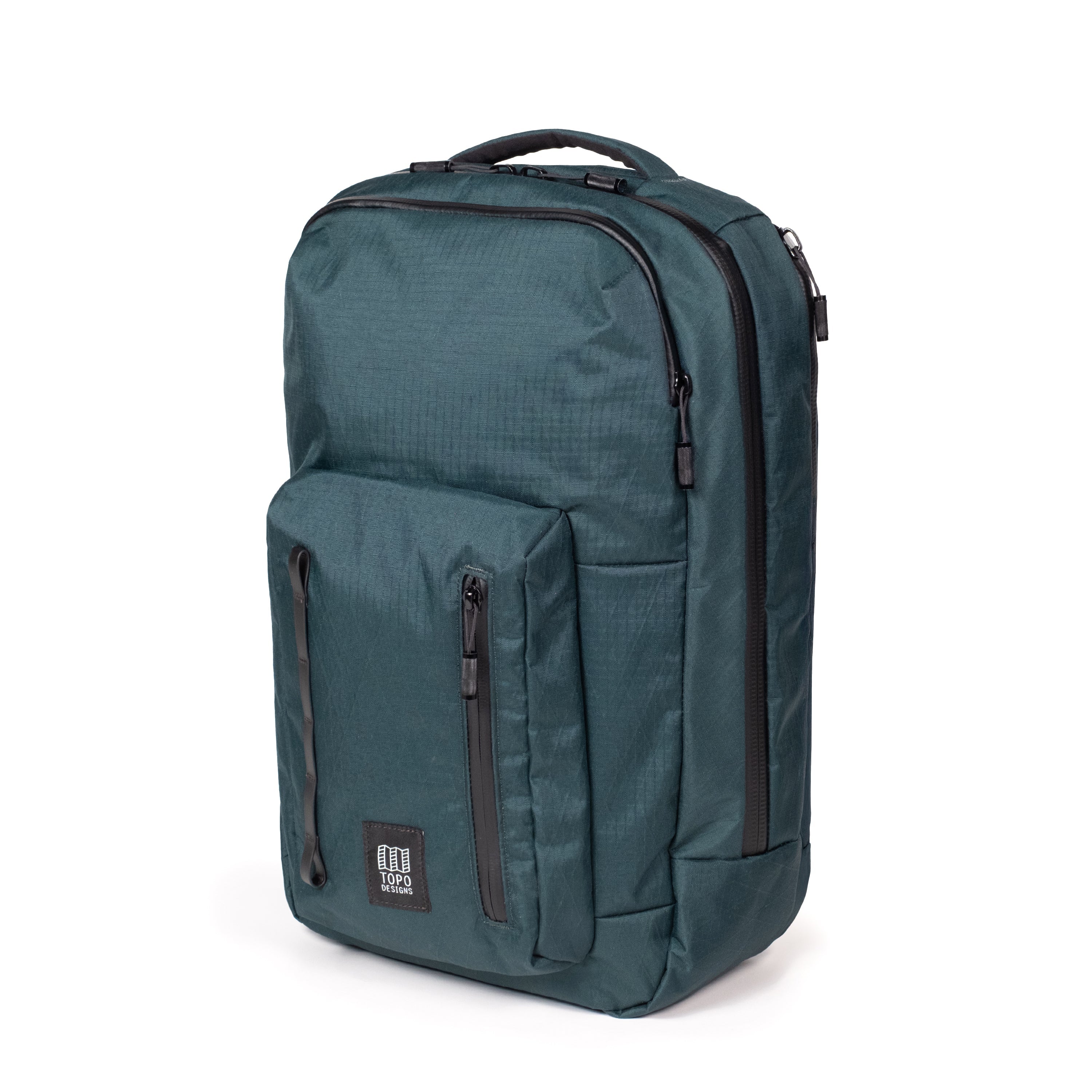 Topo Designs Global Pro Backpack in Dark Pine — front view # color_Dark Pine