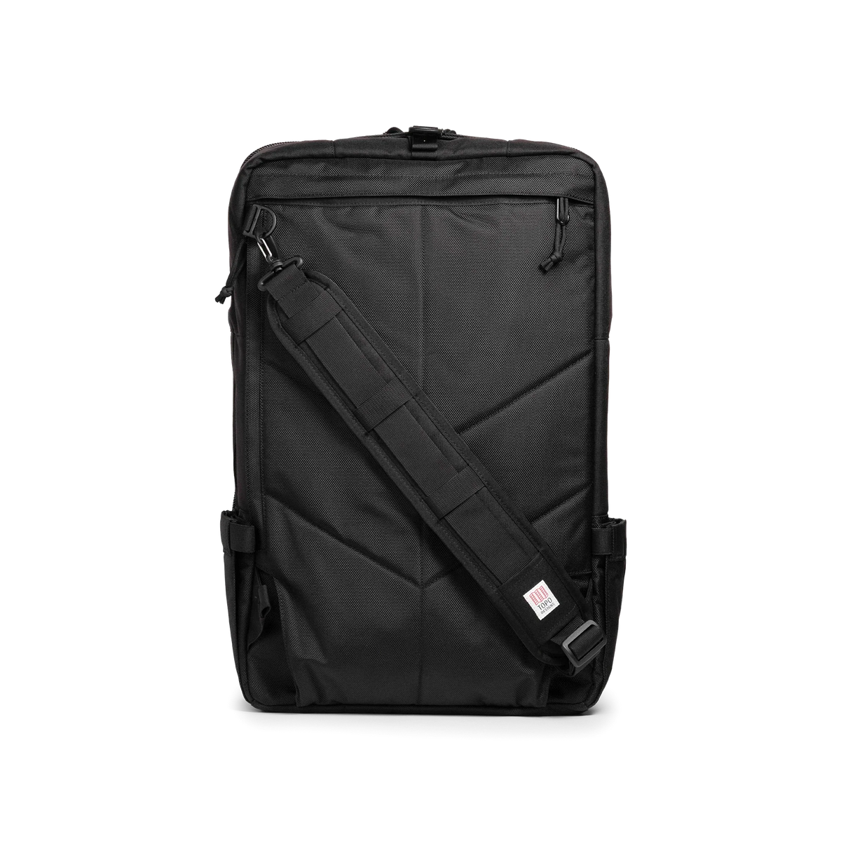 Topo Designs Global Travel Bag 40L in Black Black — angle view 3
